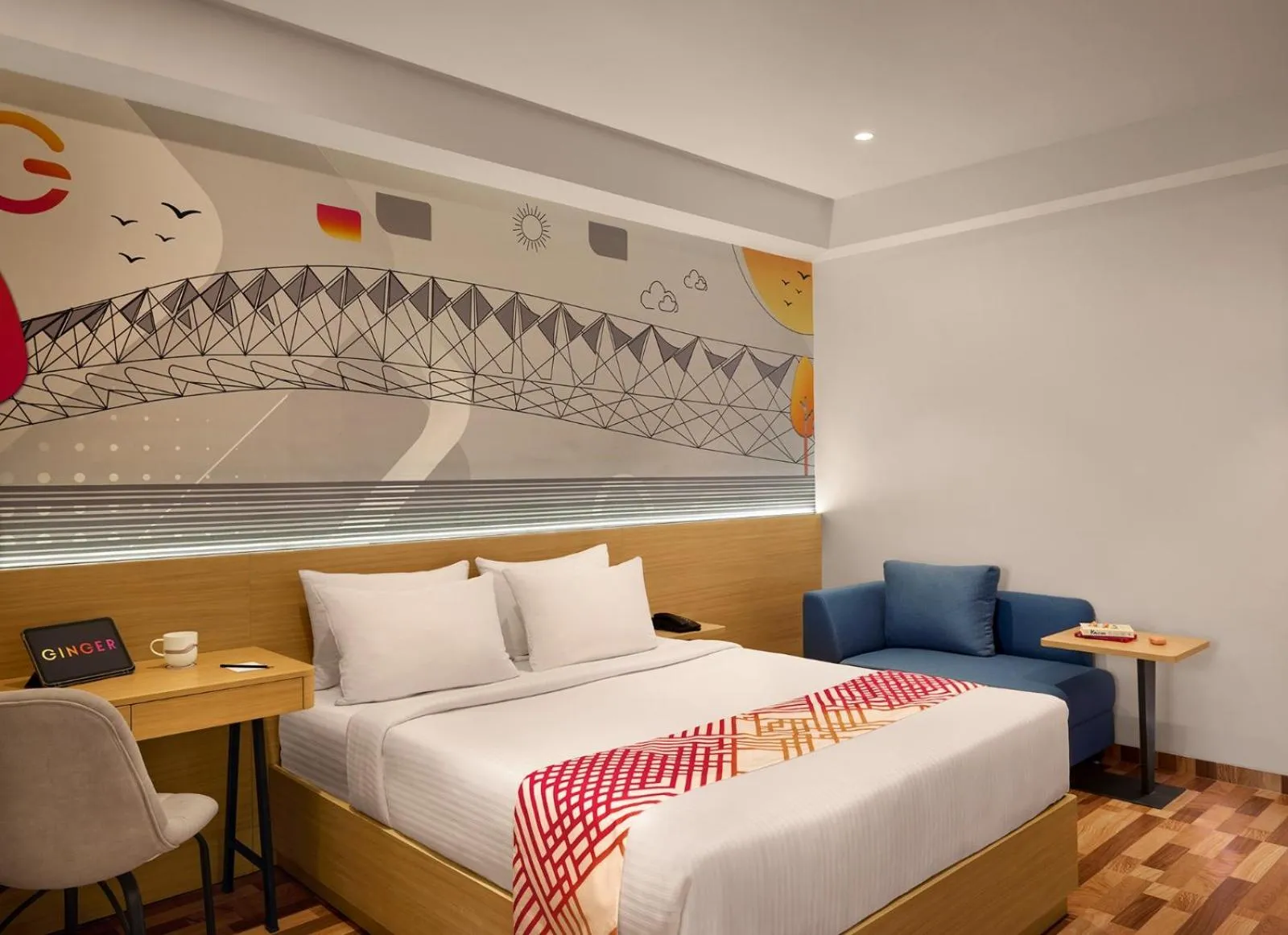 Bed in Ginger Ahmedabad Changodar