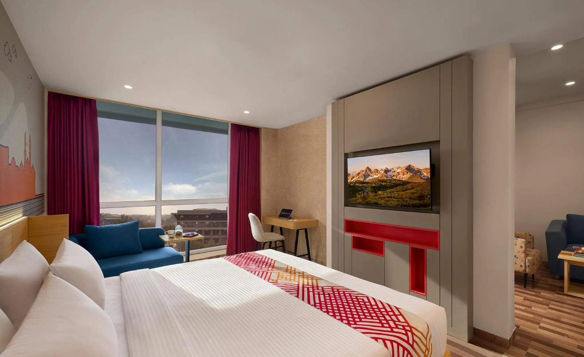 Bed in Ginger Ahmedabad Changodar