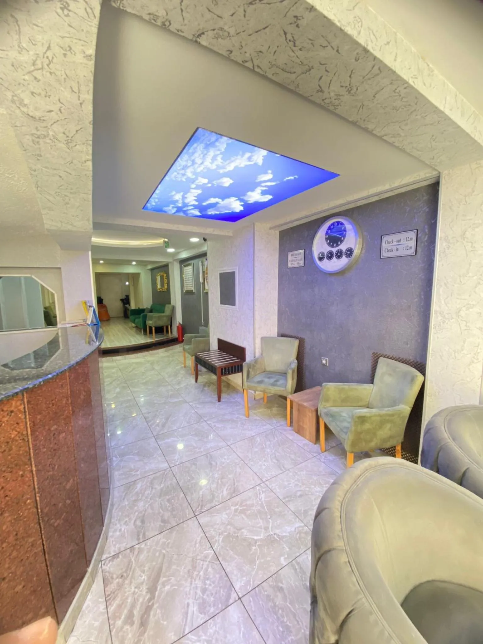 Lobby or reception in Abam Hotel