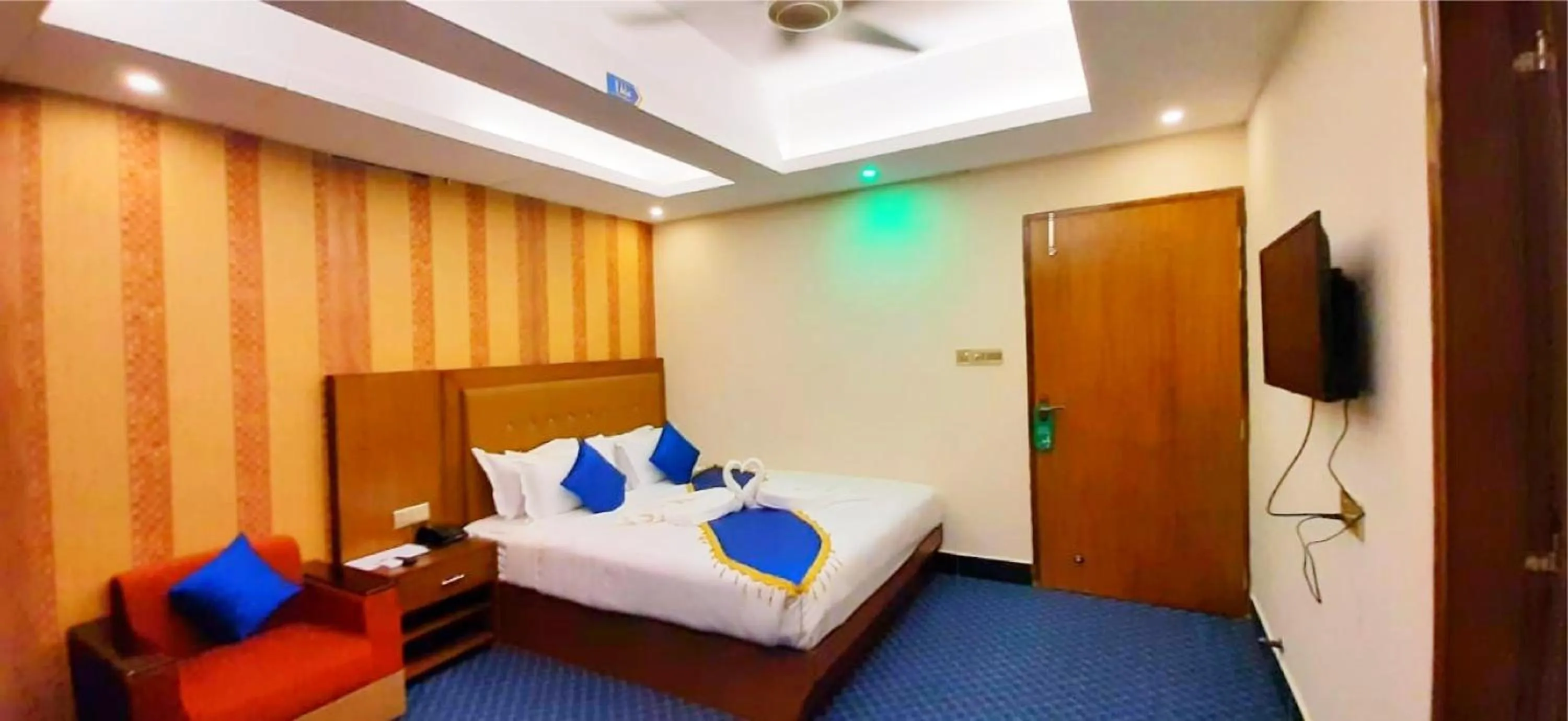 Bed in New Hotel Grand View