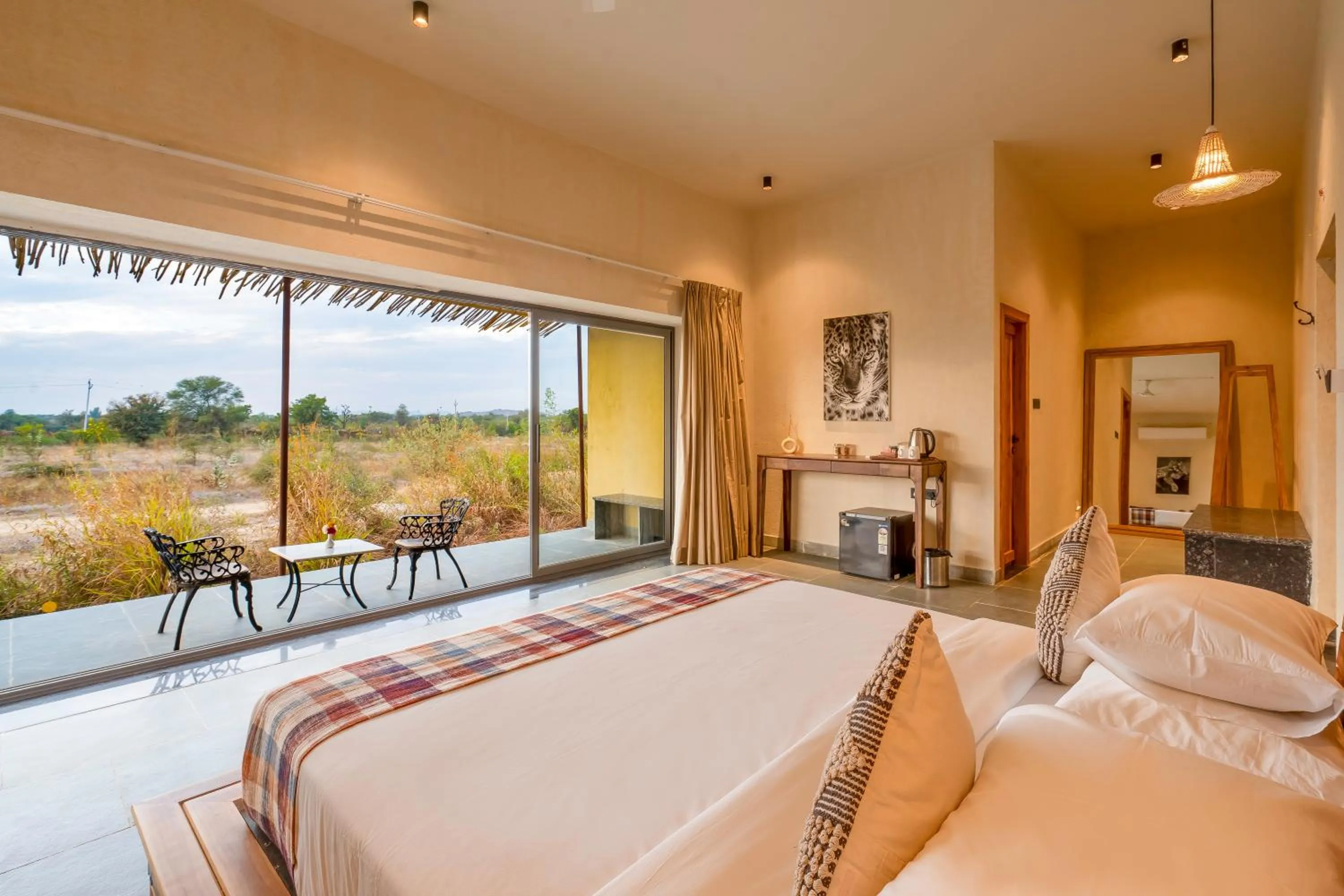 View (from property/room), Bed in KURJA Jawai