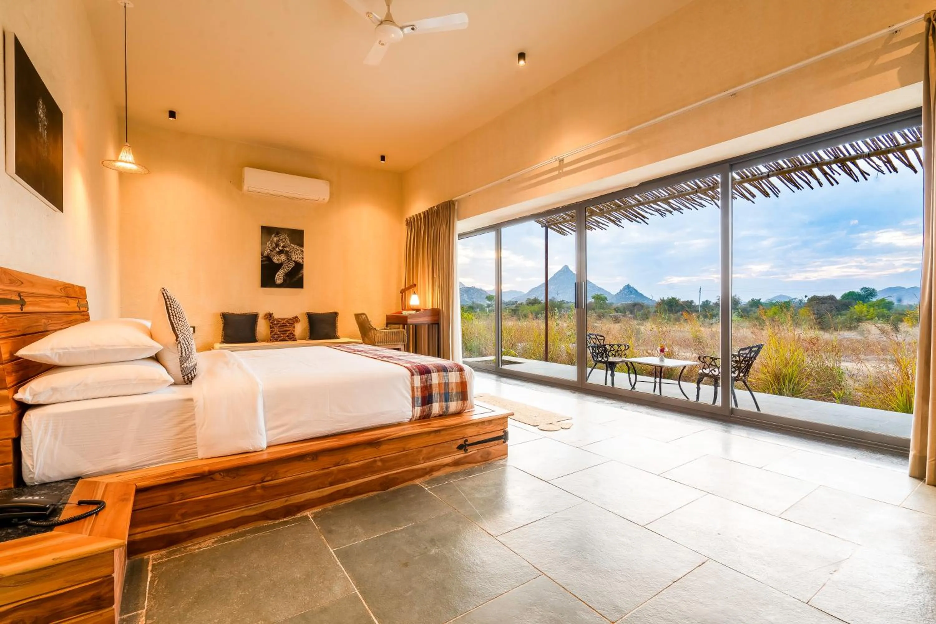View (from property/room), Bed in KURJA Jawai