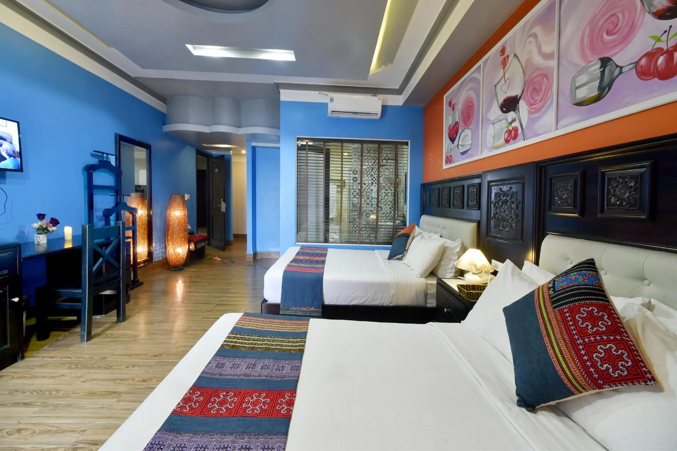 Bed in Sapa Nature View Hotel