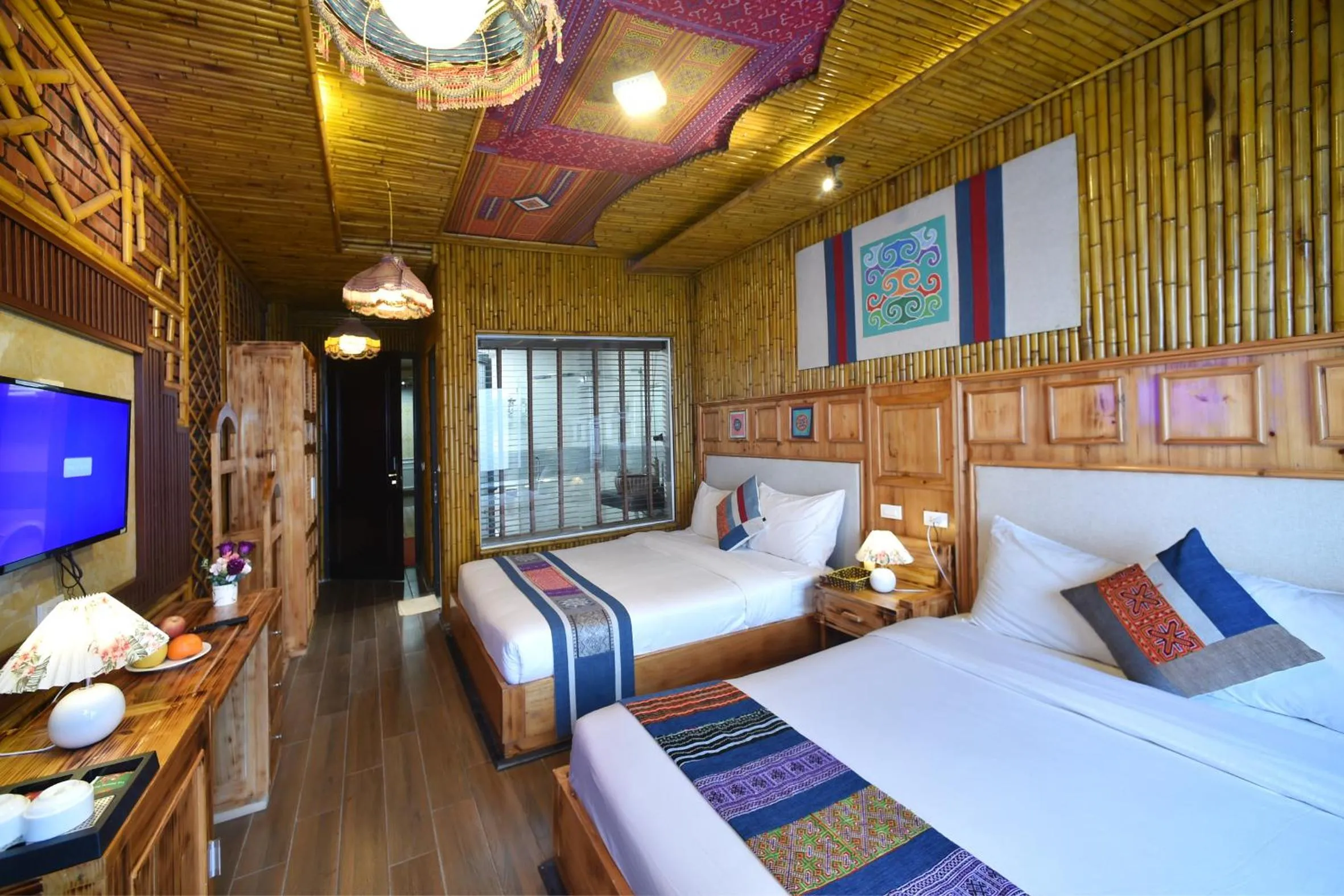 Bed in Sapa Nature View Hotel