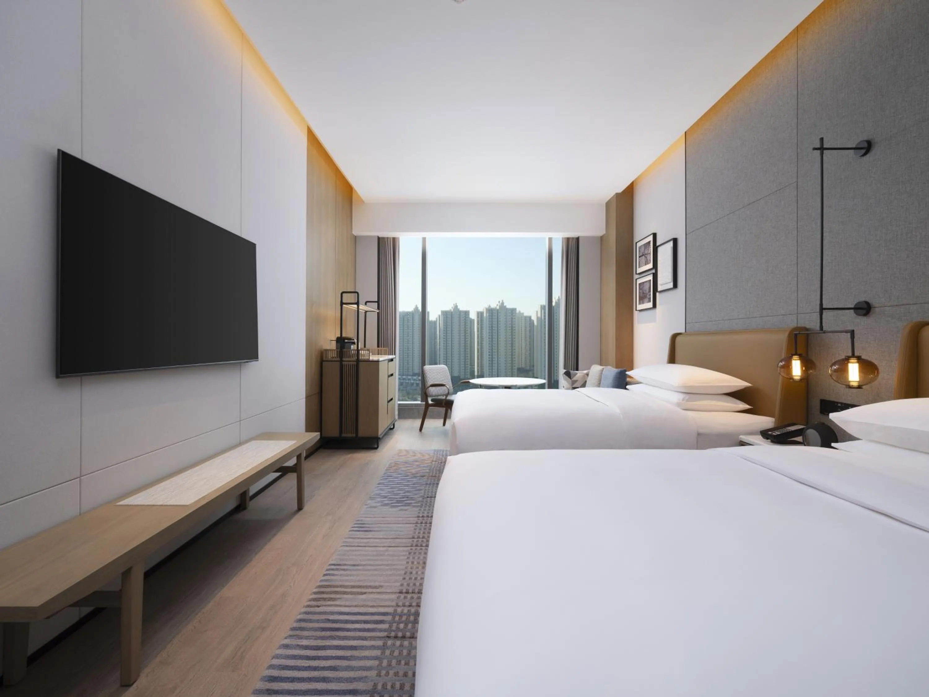 View (from property/room), Bed in Sheraton Taiyuan