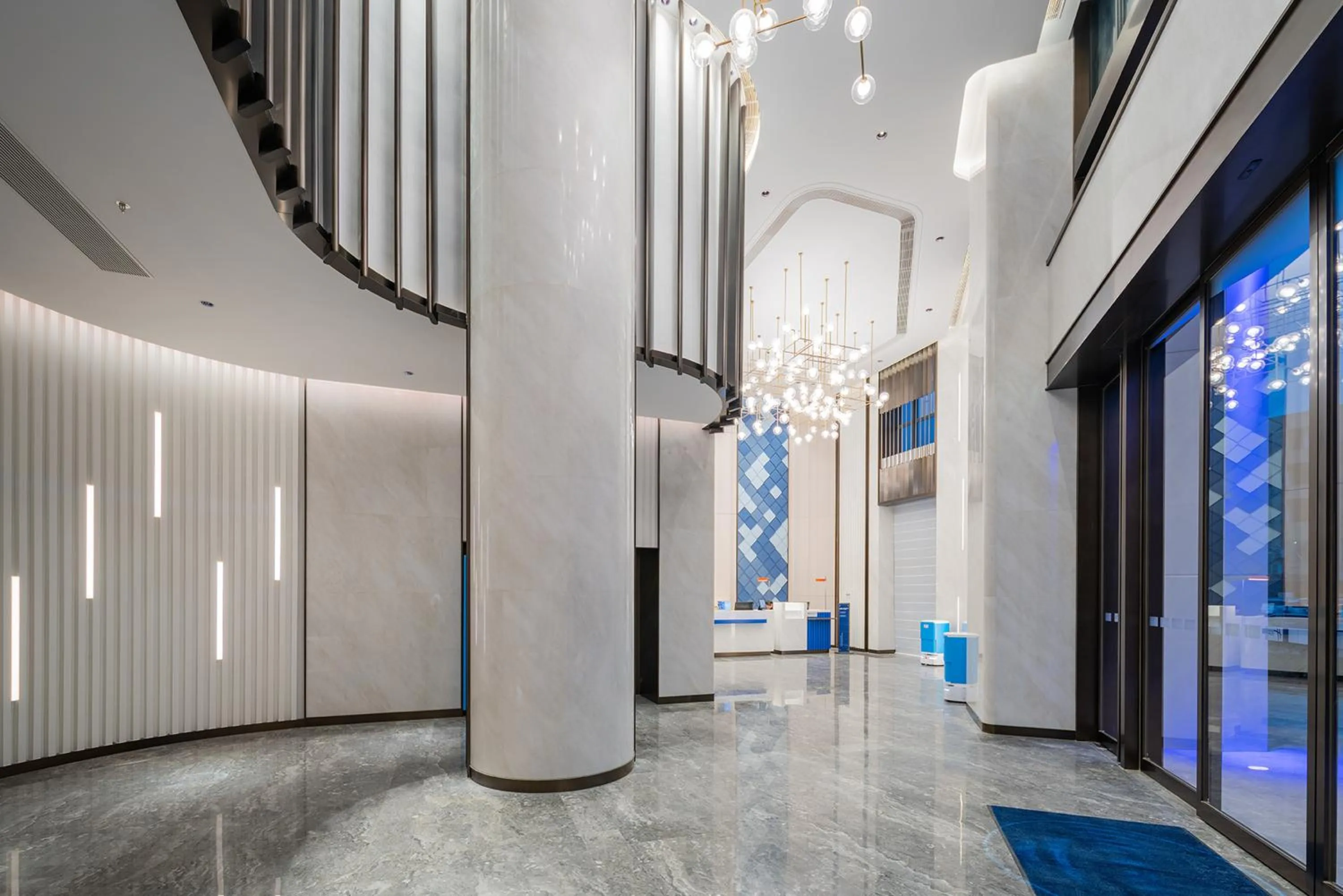 Lobby or reception in Holiday Inn Express Guangzhou Panyu Dashi by IHG