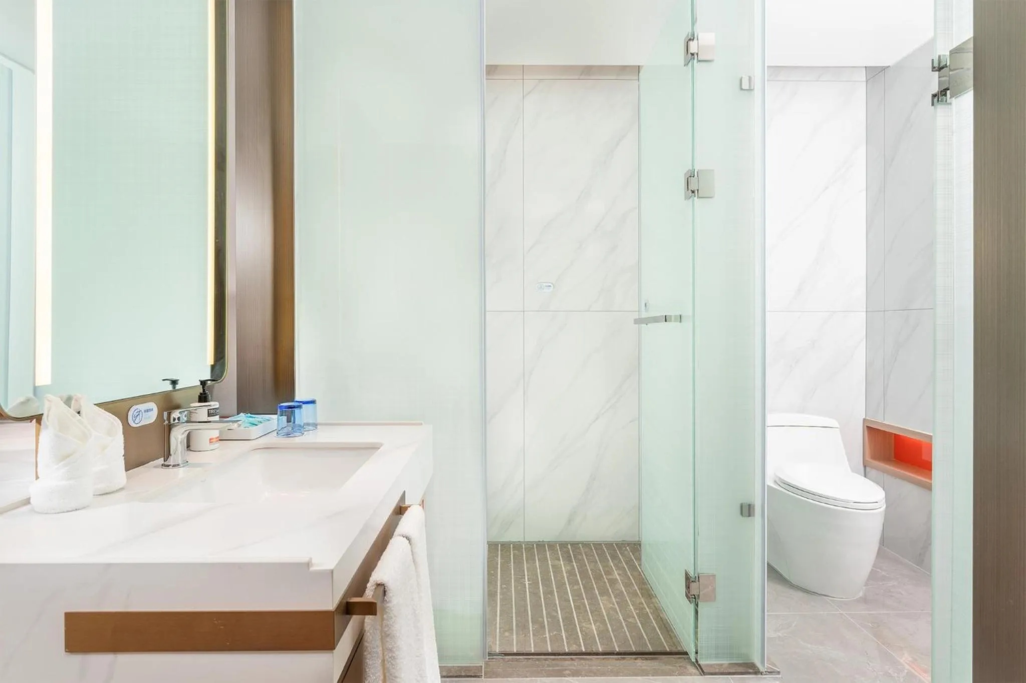 Bathroom in Holiday Inn Express Bazhong Center by IHG