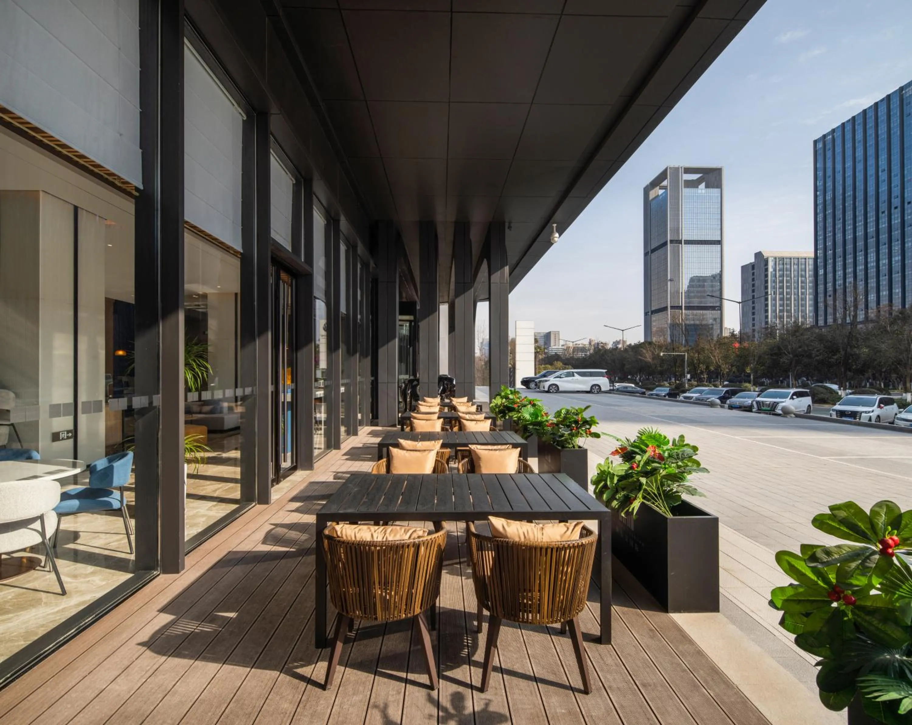 Seating area in Holiday Inn Express Xi'an Aerospace Town by IHG
