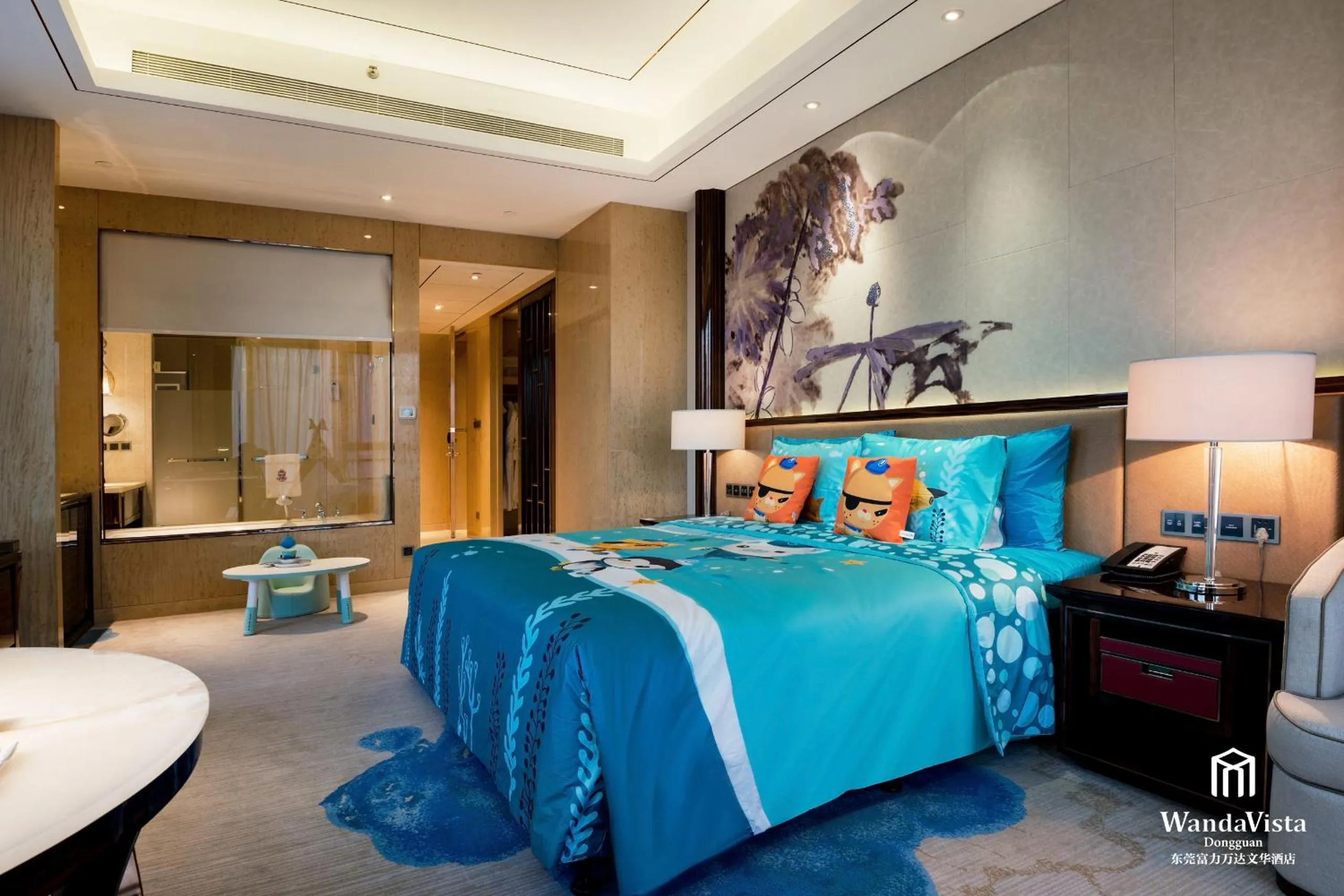 Bedroom, Bed in Wanda Vista Dongguan
