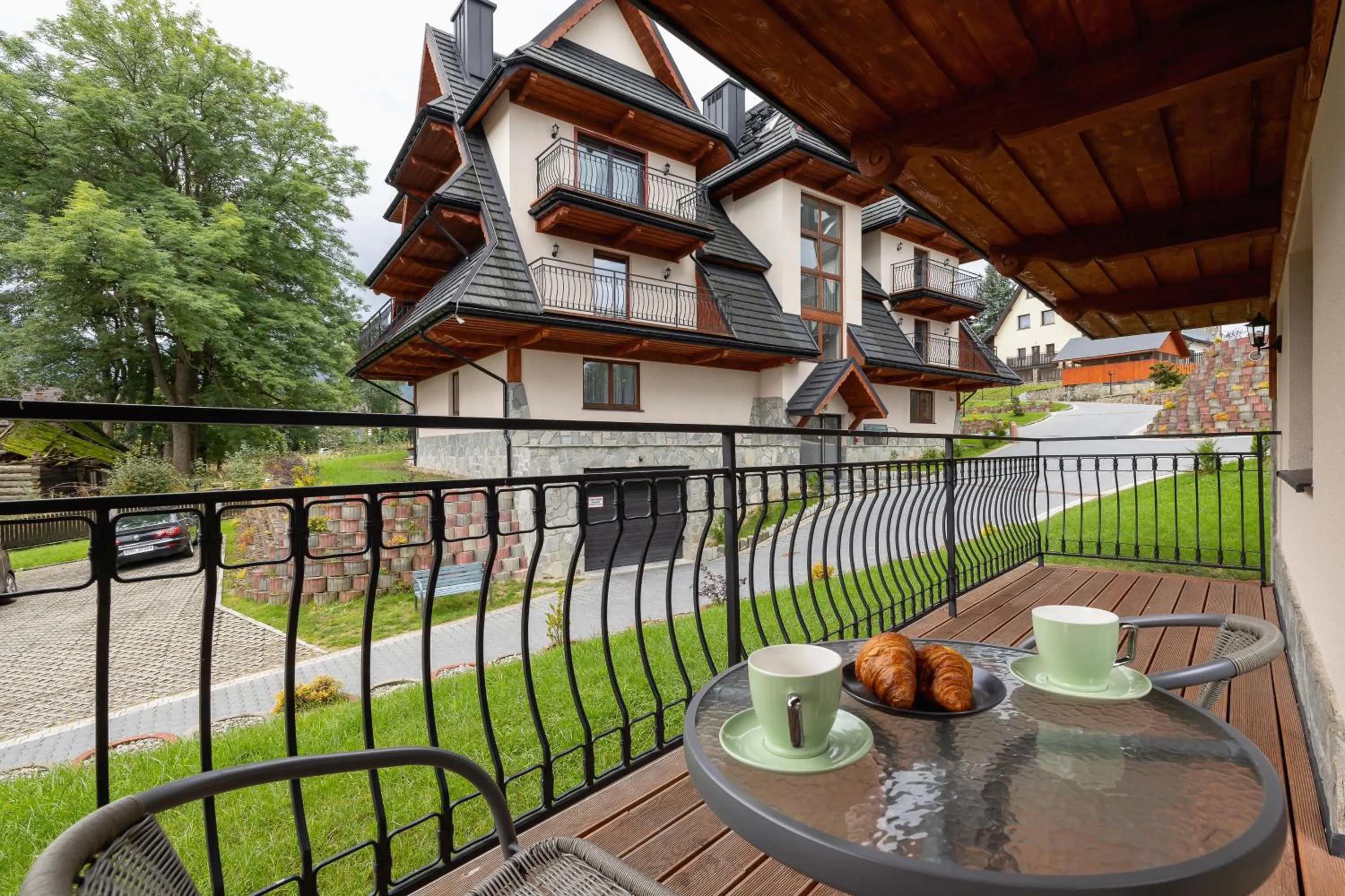 Balcony/Terrace in Salwatoriańska Apartments Mountain View Zakopane by Noclegi Renters