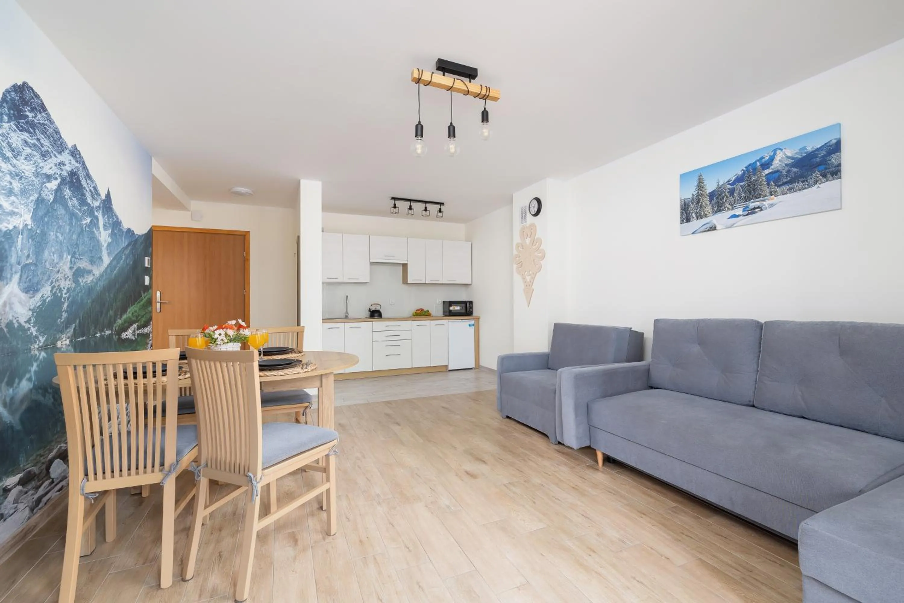Kitchen or kitchenette in Salwatoriańska Apartments Mountain View Zakopane by Noclegi Renters