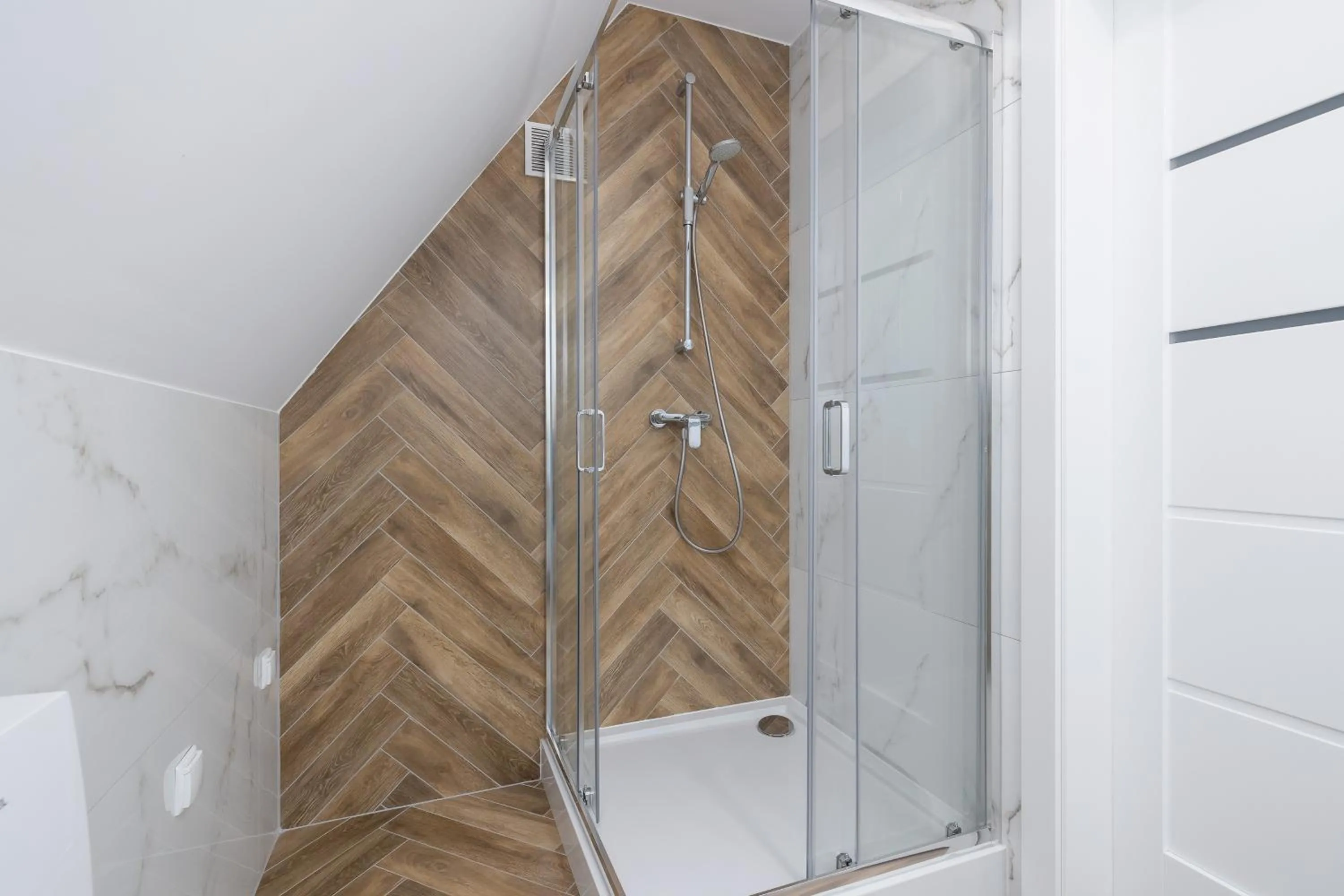 Shower in Salwatoriańska Apartments Mountain View Zakopane by Noclegi Renters