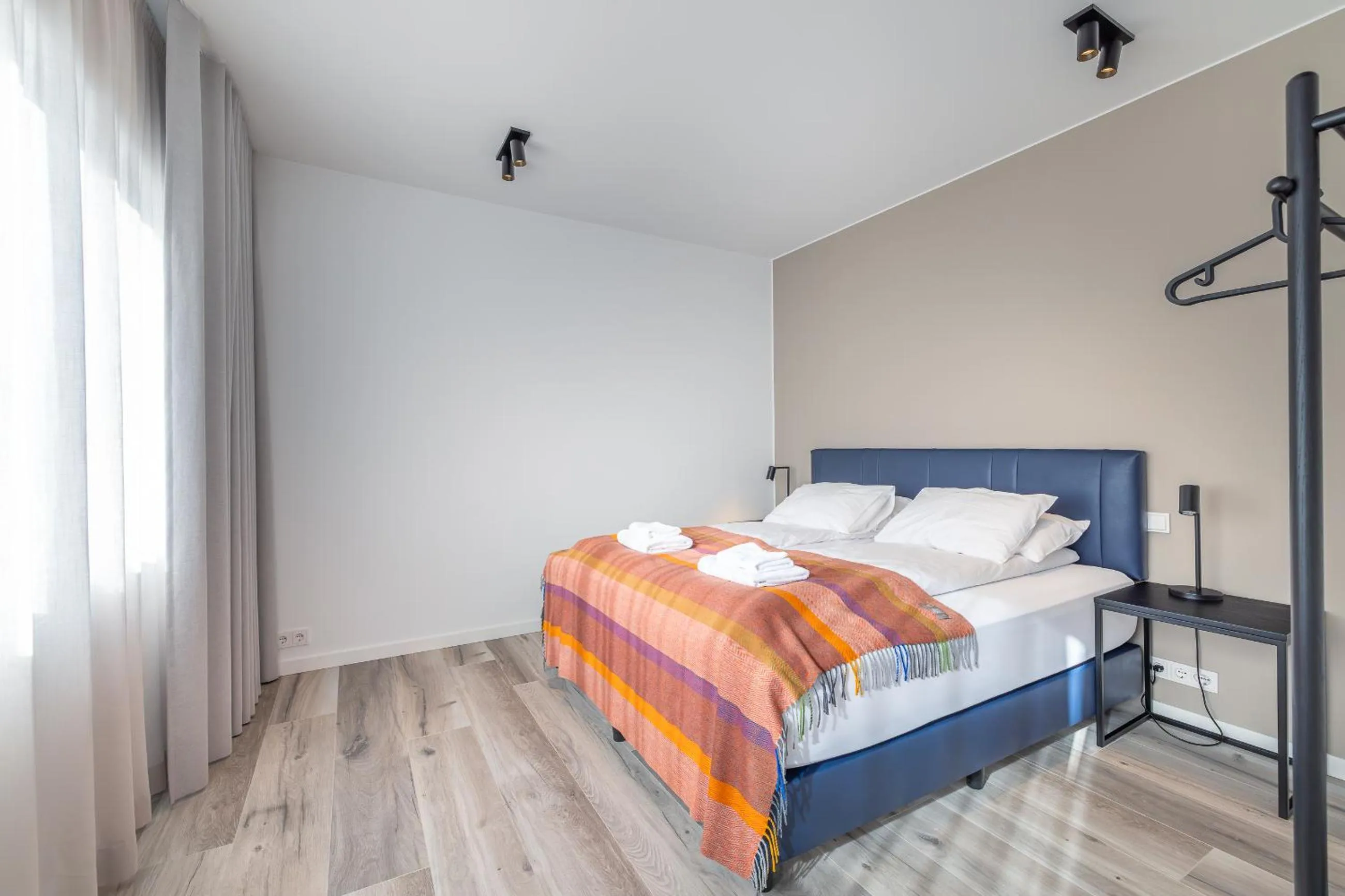 Bed in Hlemmur Suites