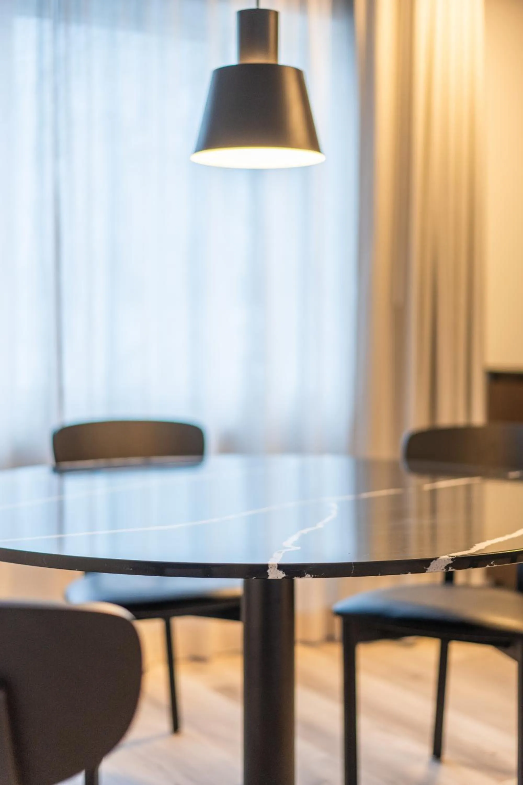 Dining area in Hlemmur Suites