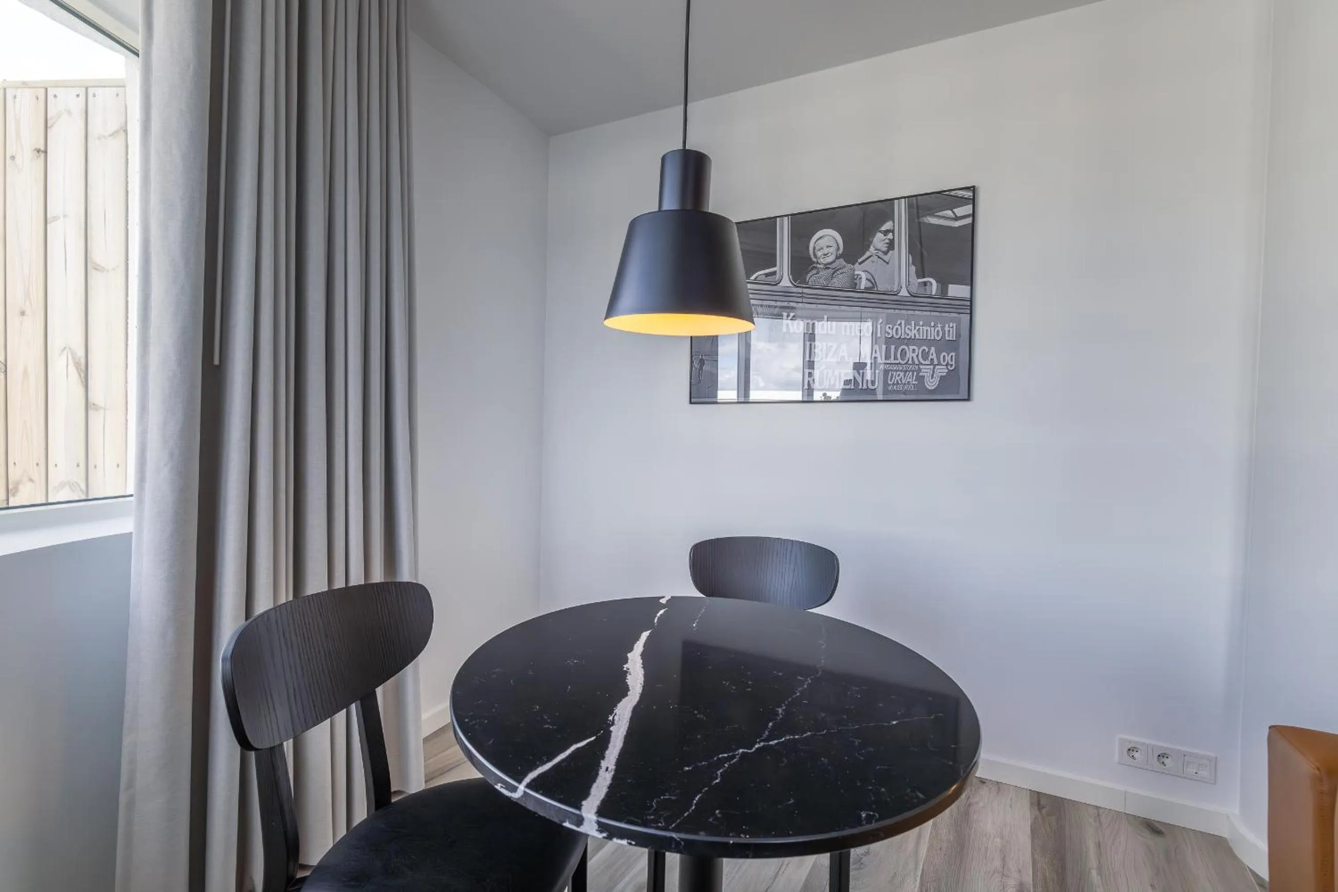 Dining area in Hlemmur Suites