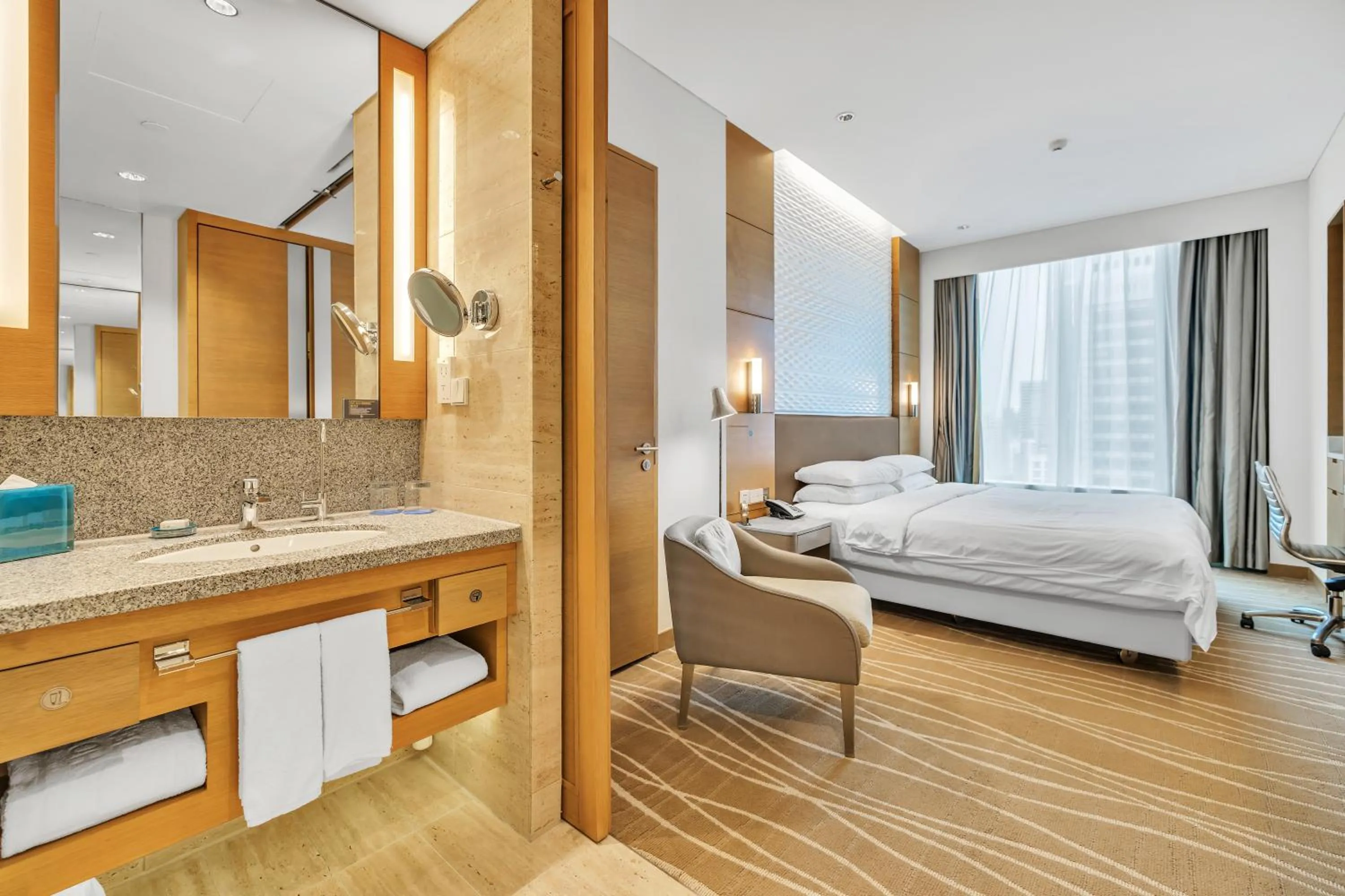 Bed in JEN Singapore Orchardgateway by Shangri-La