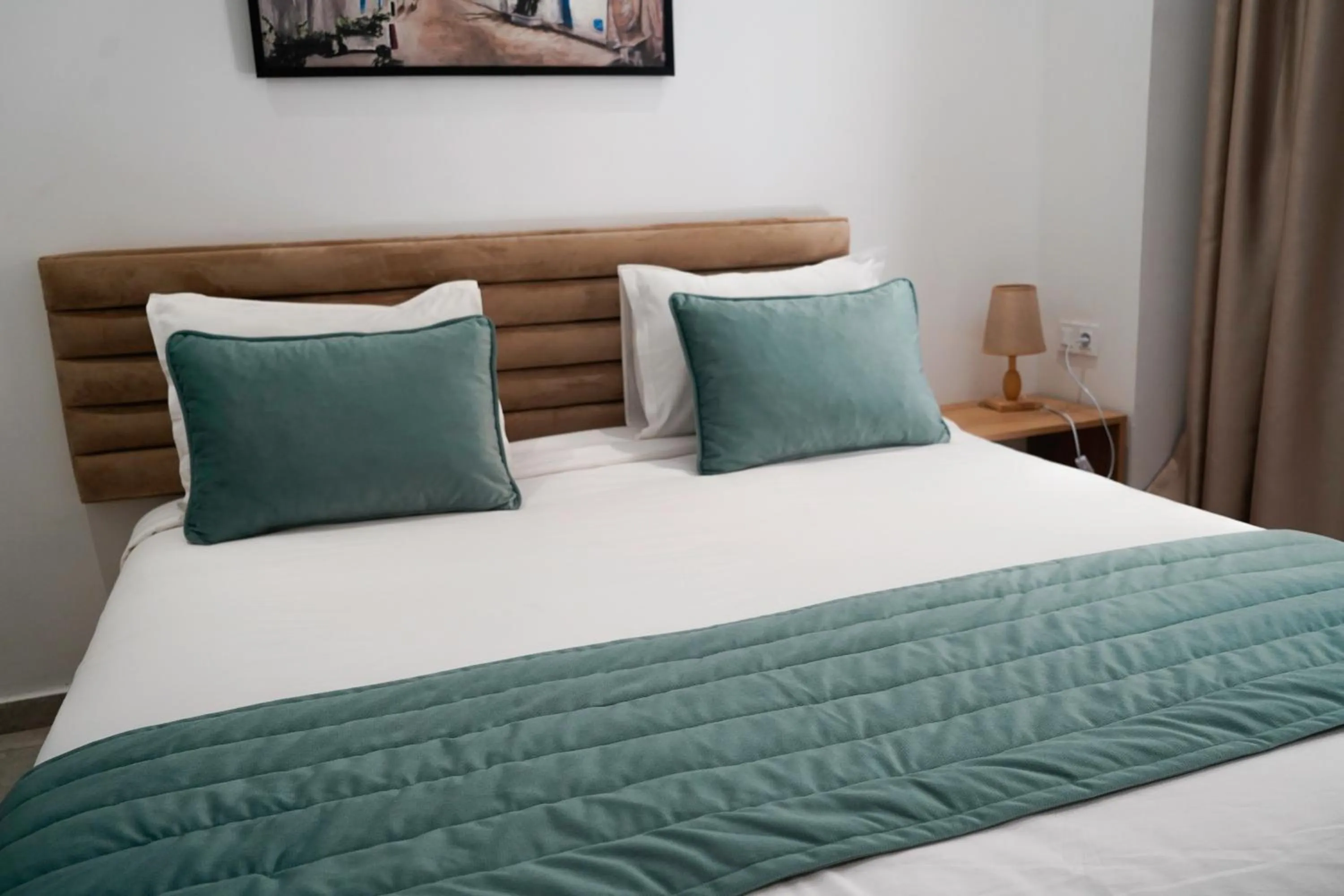 Bed in Hôtel Suisse Tunis