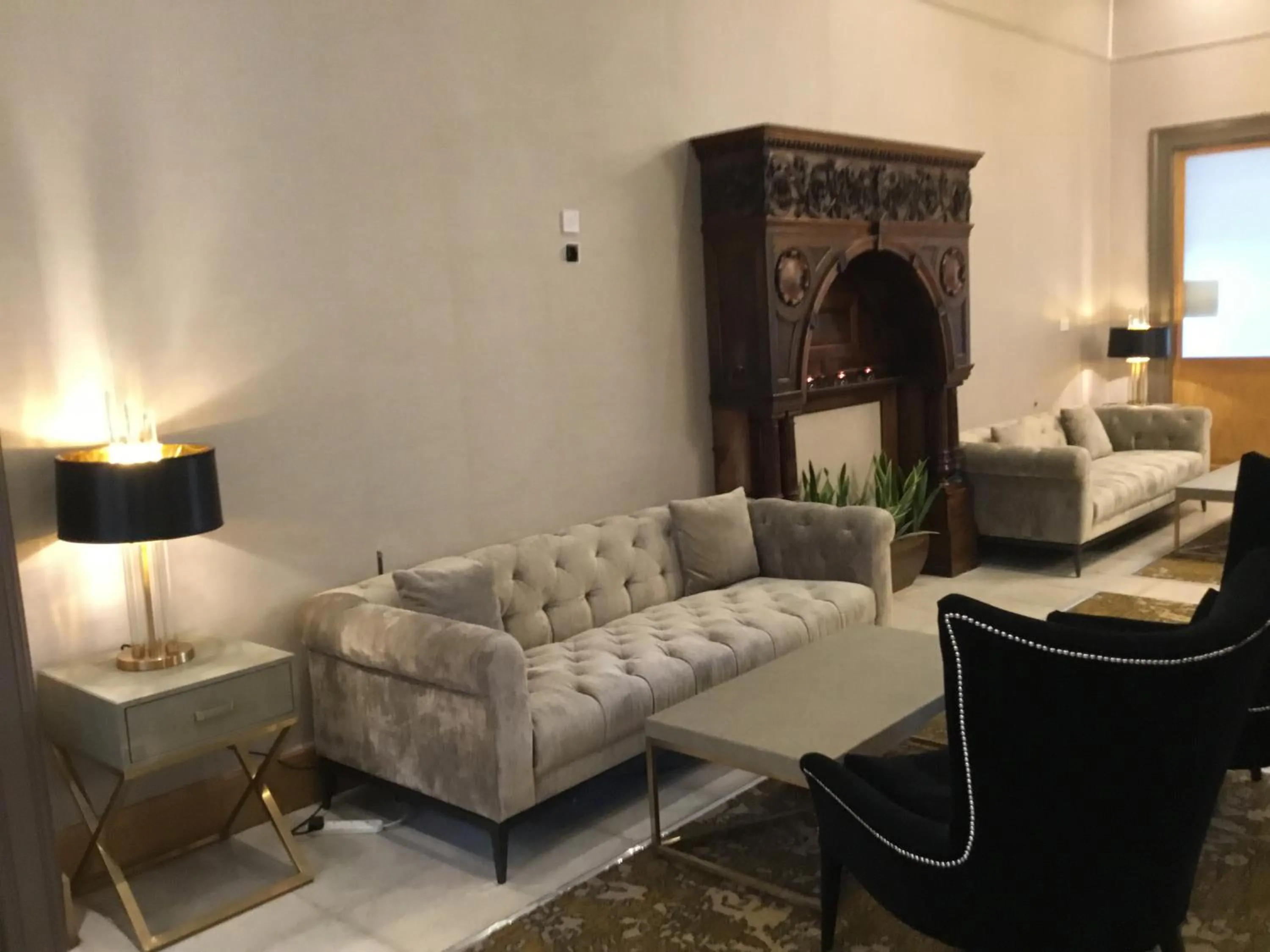 Seating area in The Station Hotel