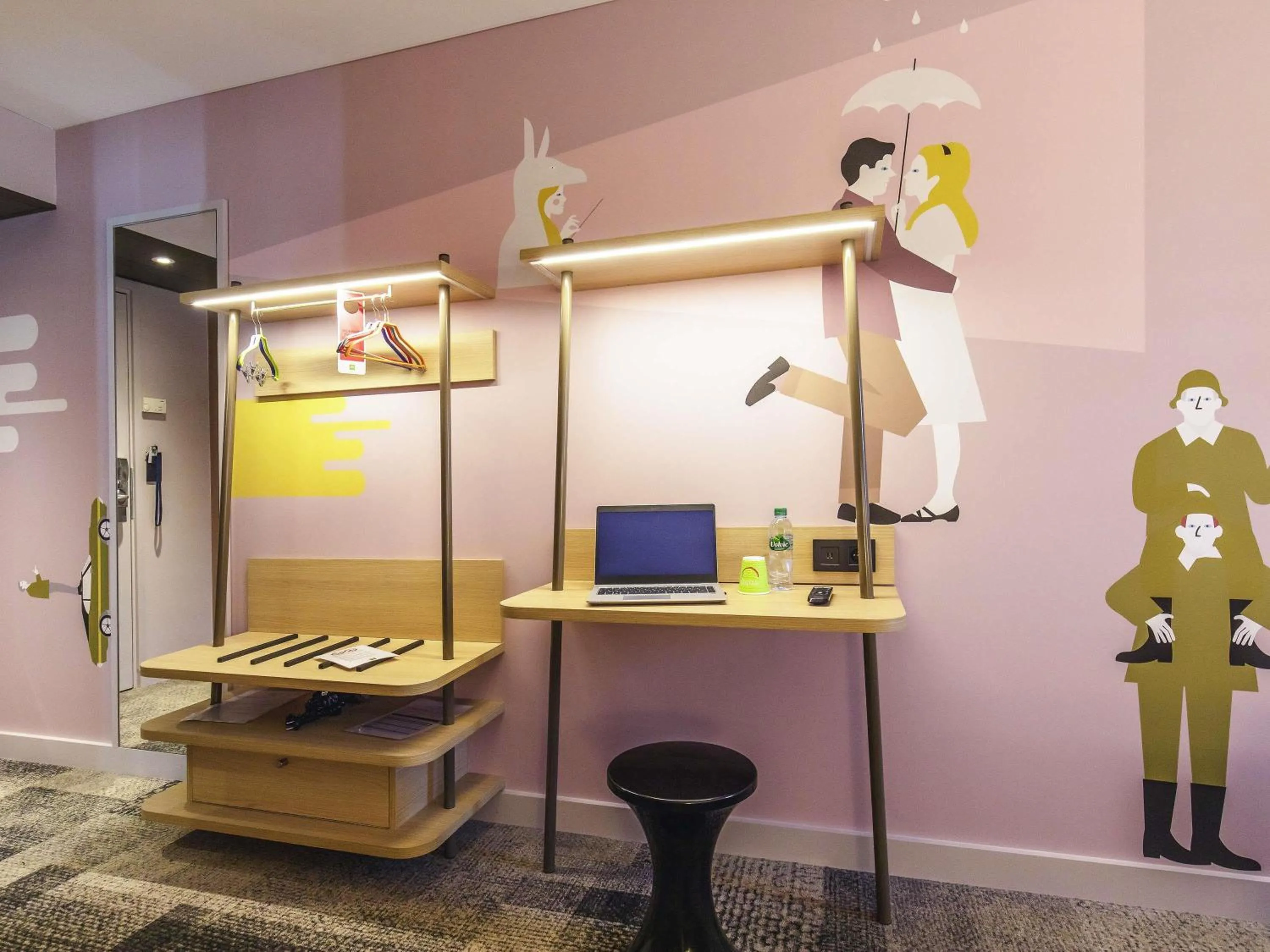 Bedroom in ibis Styles Lyon Centre Confluence