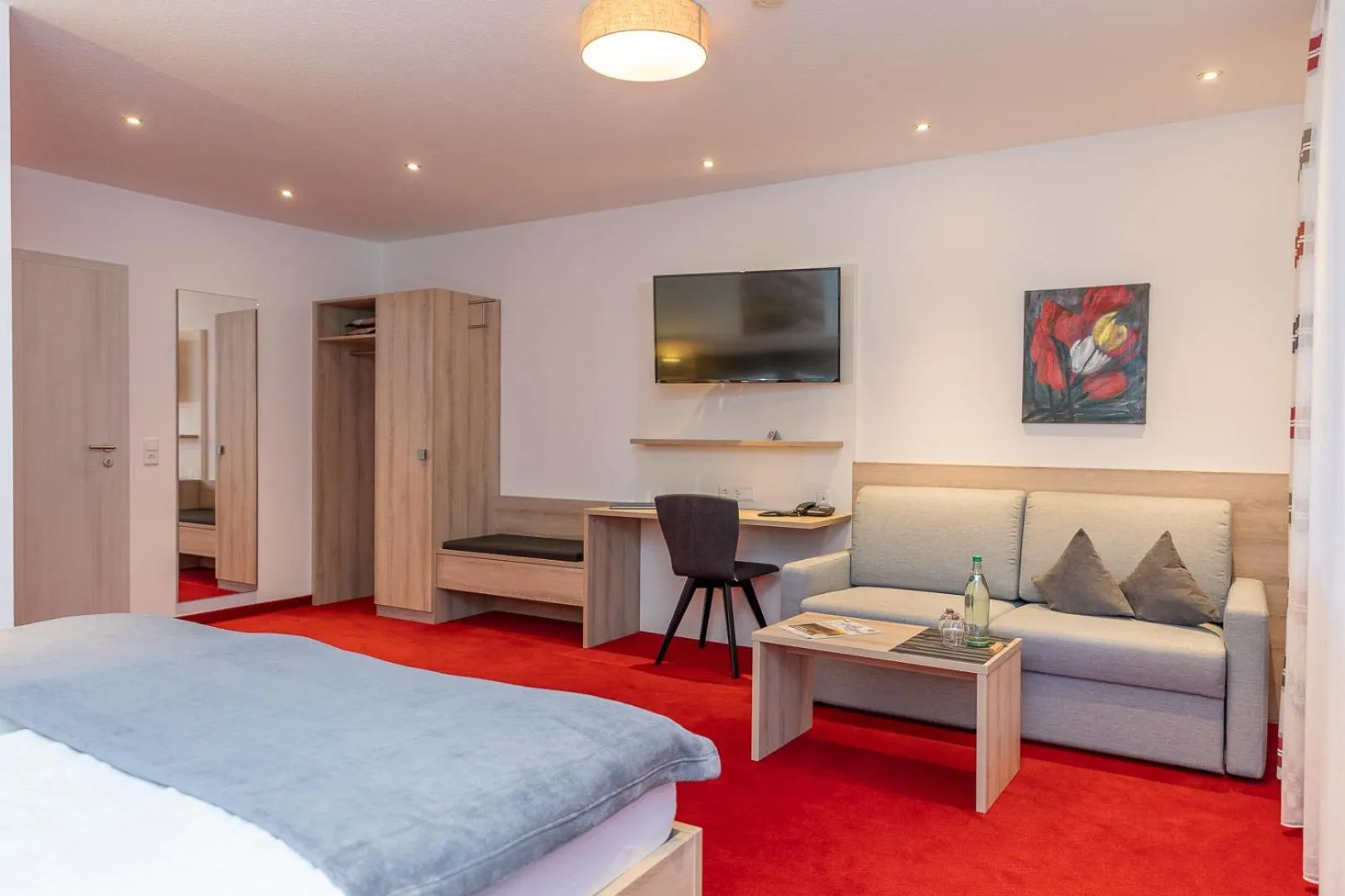 Photo of the whole room, Bed in Gasthof Eyachperle