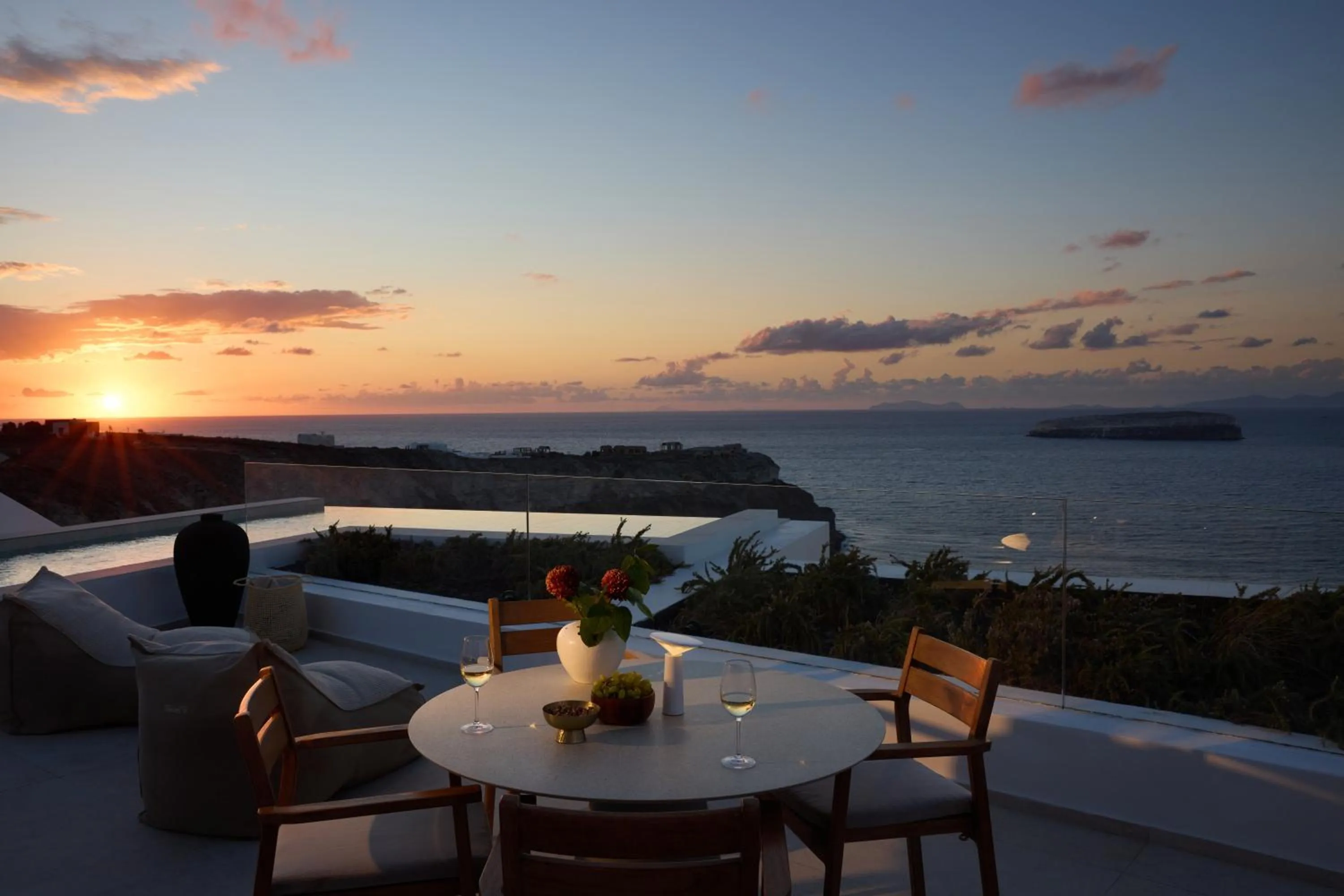 Patio in Omna Caldera Suites