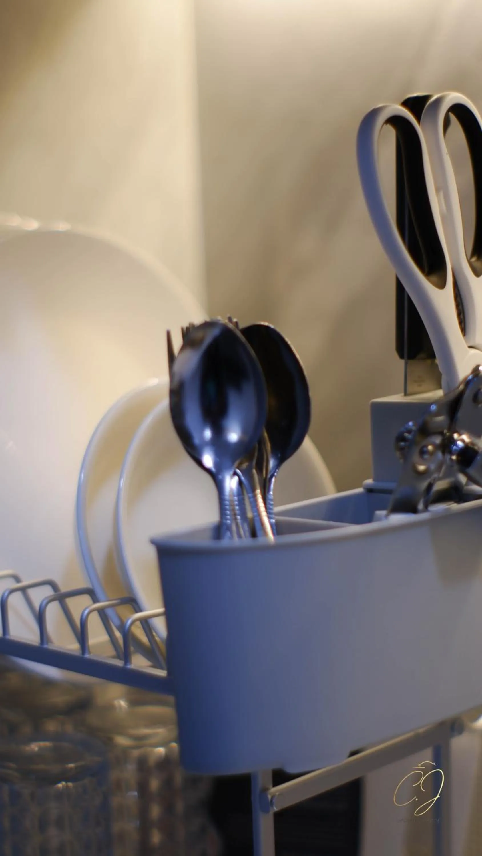 Kitchen or kitchenette in CJ Apartments