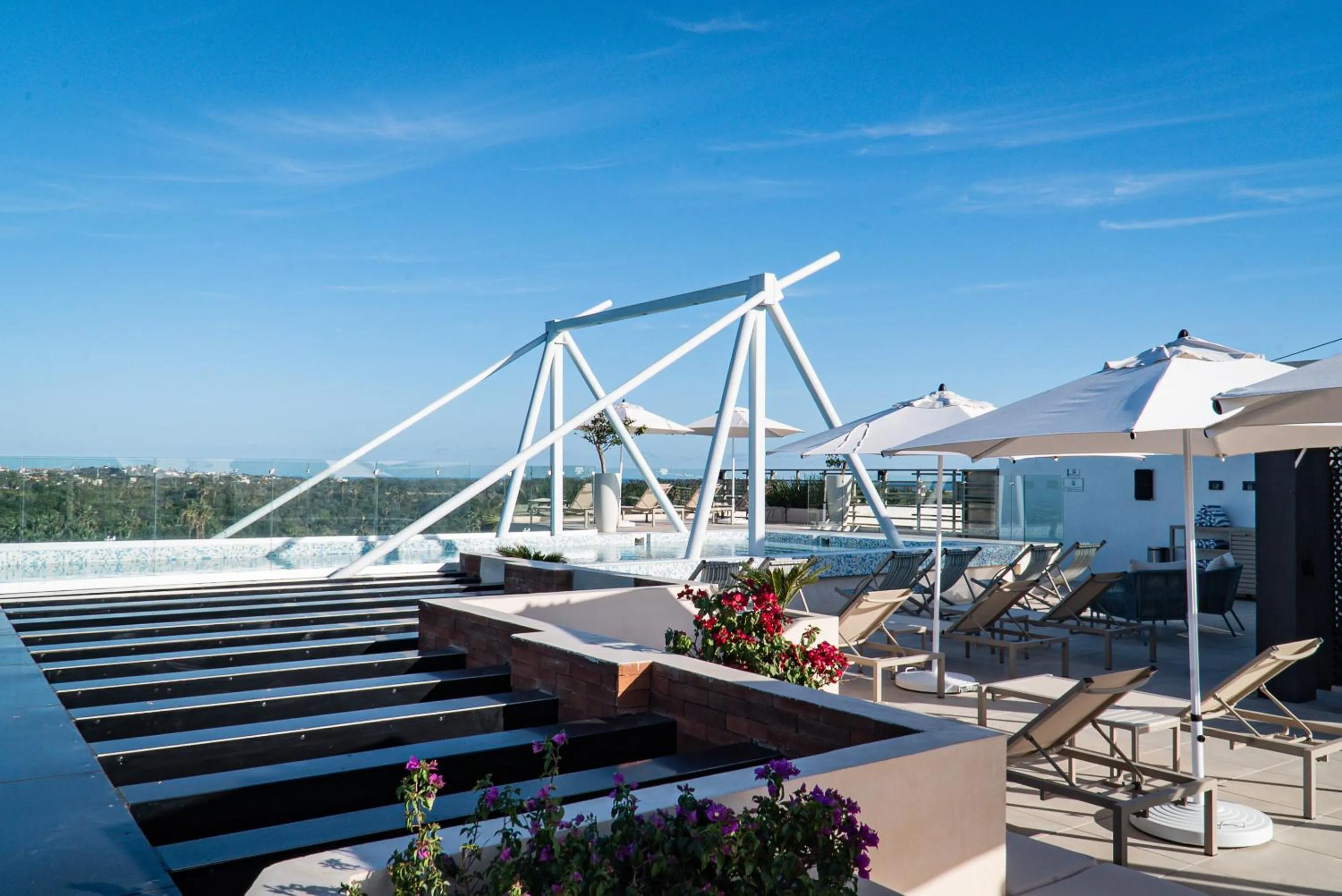 Pool view in Flamboyan Hotel & Residences