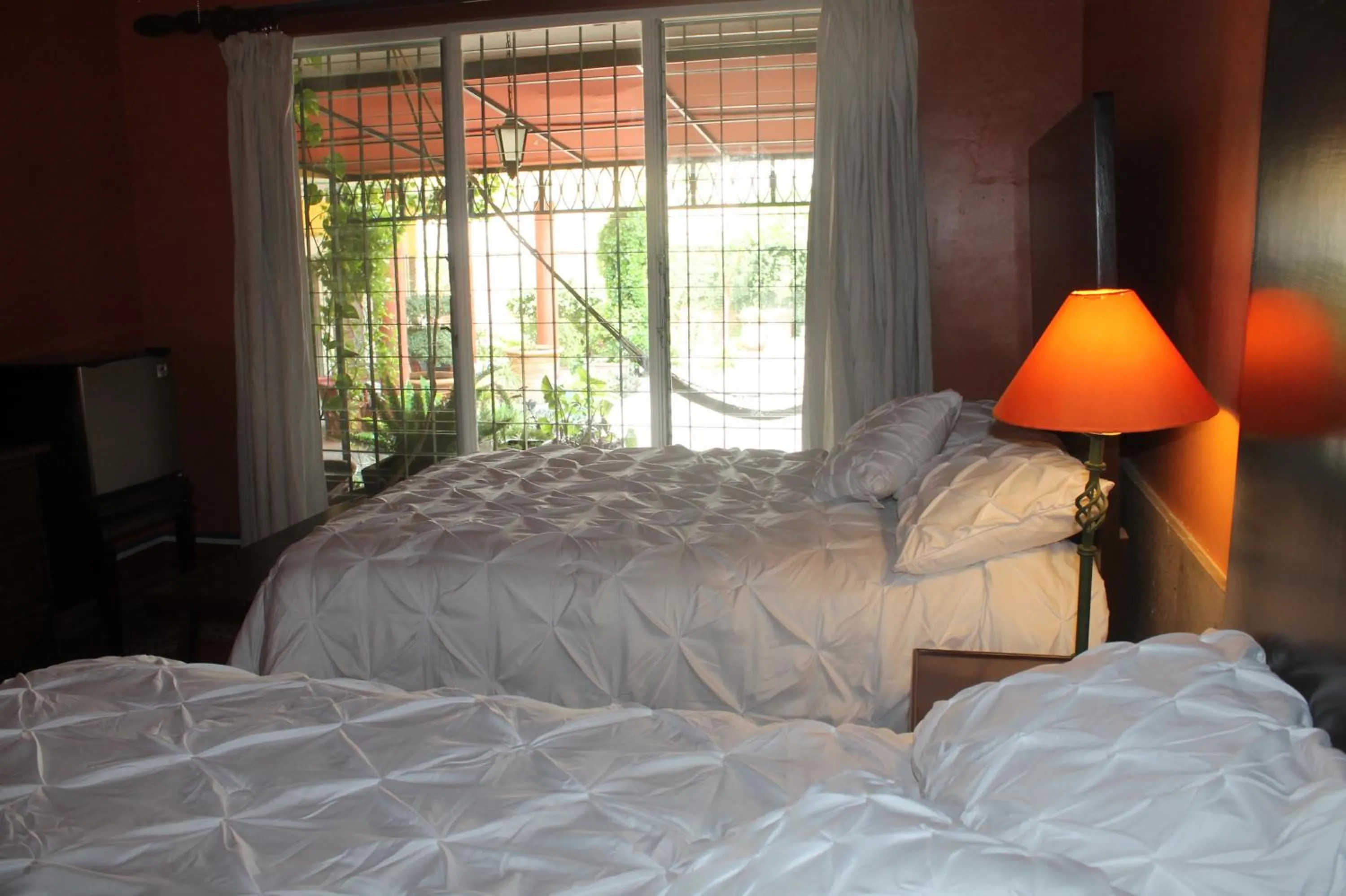 Inner courtyard view, Bed in Hotel Art Gallery Casona de los Milagros