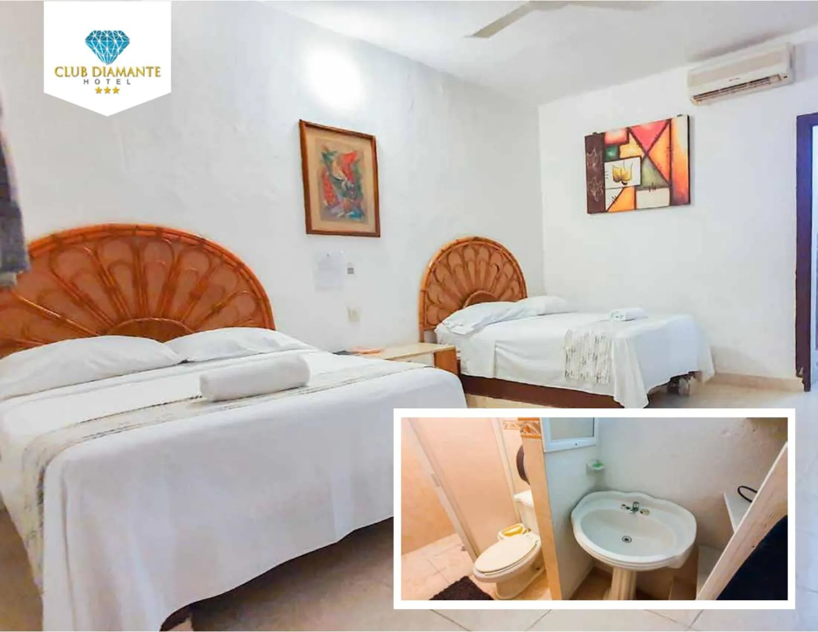 Bedroom in Hotel Club Diamante