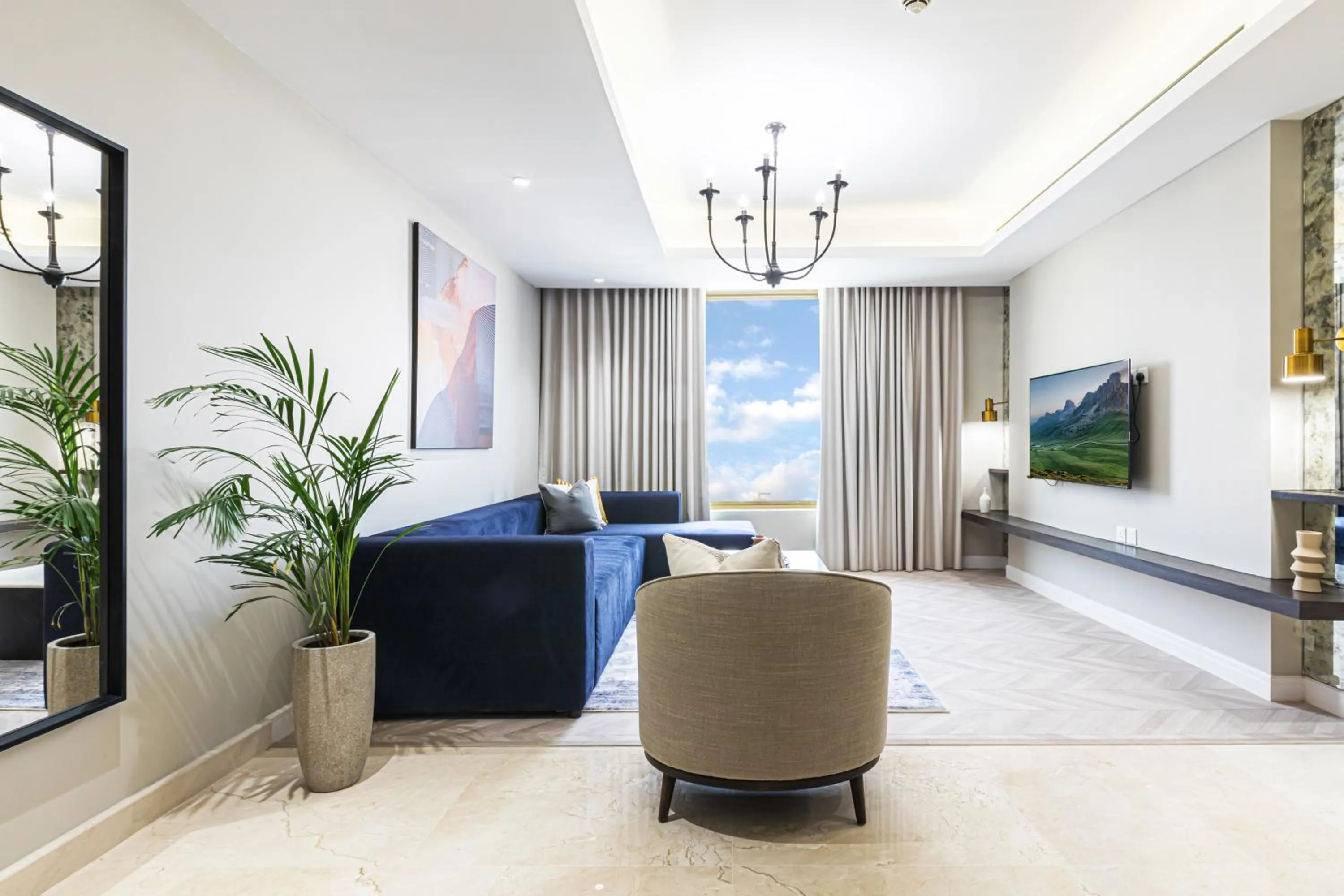 Living room in Stella Stays Olaya Tower 1