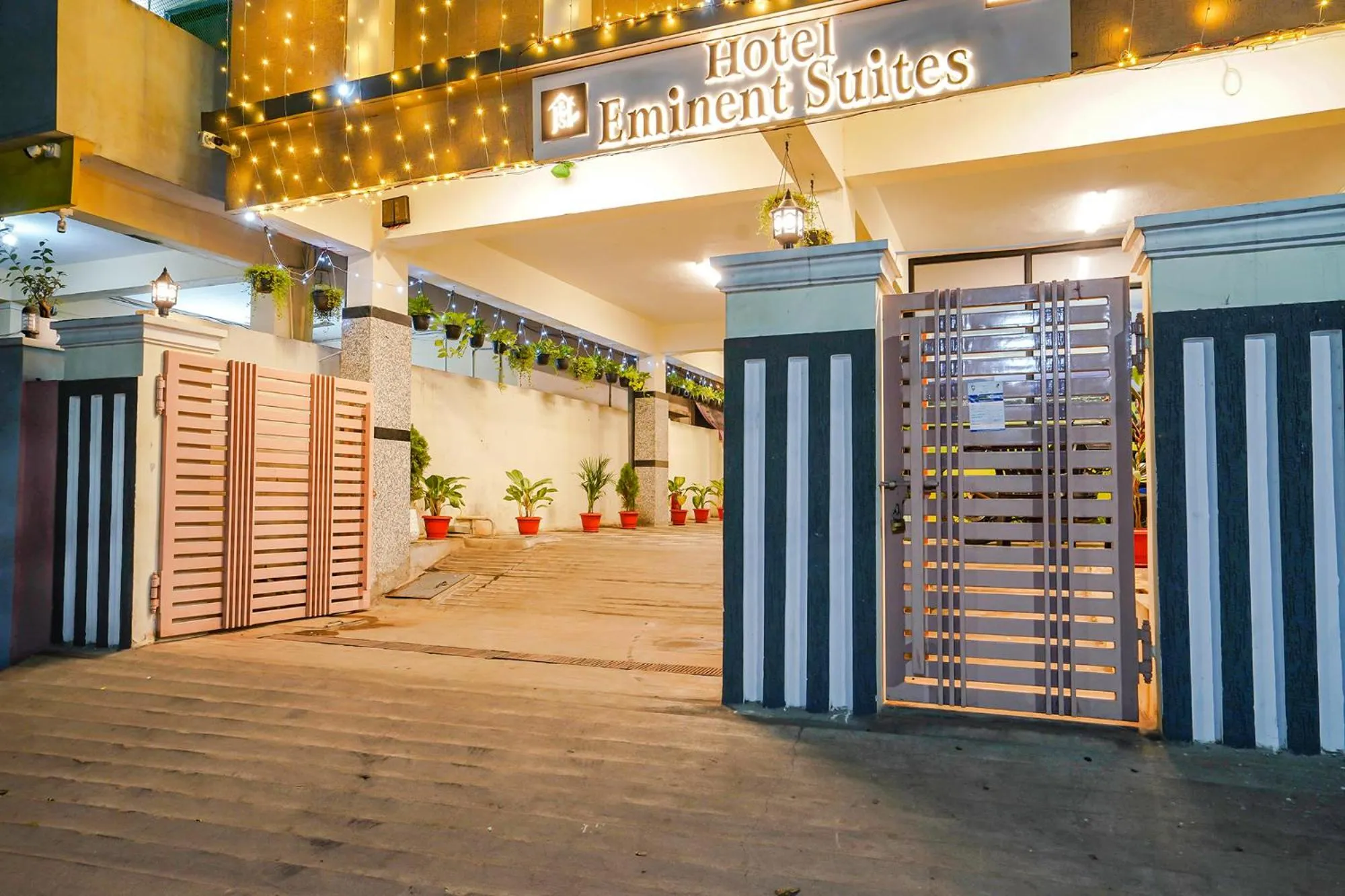 Facade/entrance in FabHotel Eminent Suites Banjara Hills - Nr LV Prasad Institute