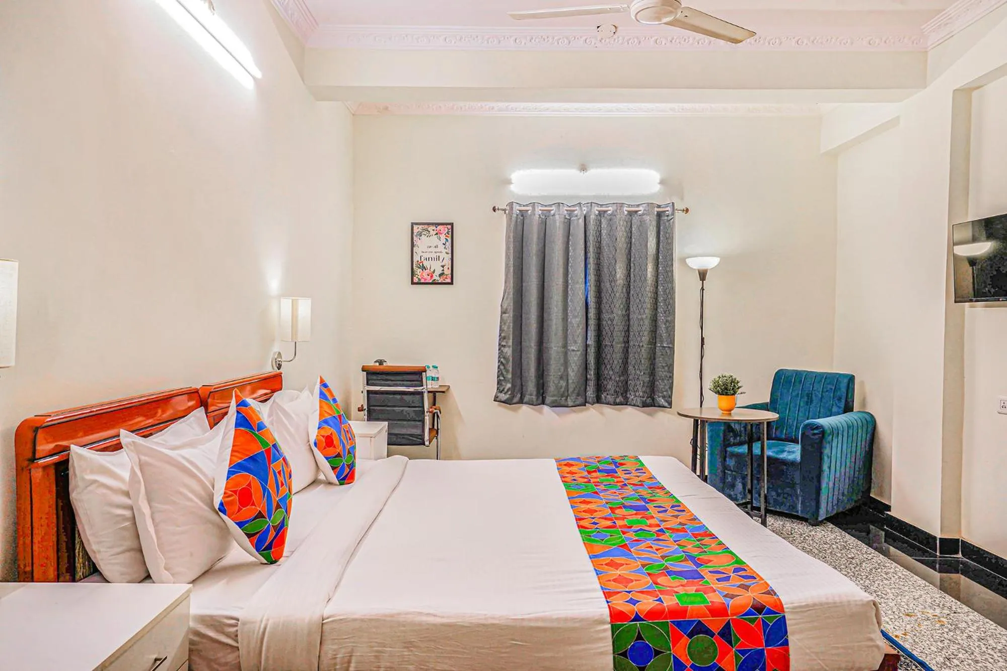 Bed in FabHotel Eminent Suites Banjara Hills - Nr LV Prasad Institute