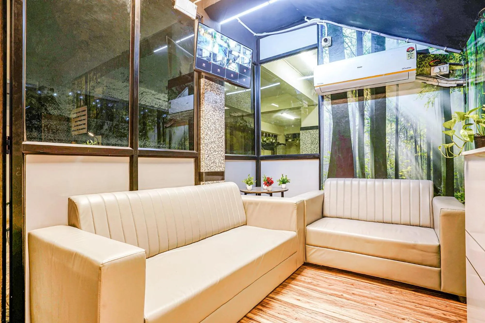 Seating area in FabHotel Eminent Suites Banjara Hills - Nr LV Prasad Institute