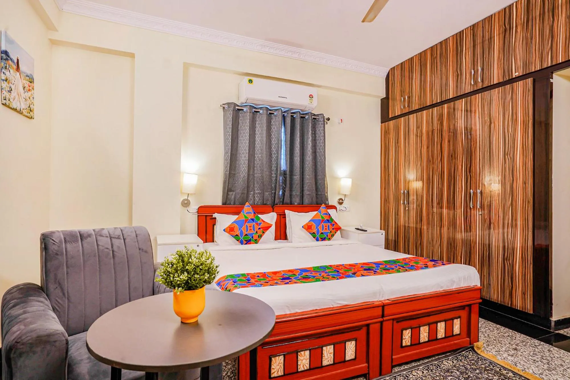 Bed in FabHotel Eminent Suites Banjara Hills - Nr LV Prasad Institute