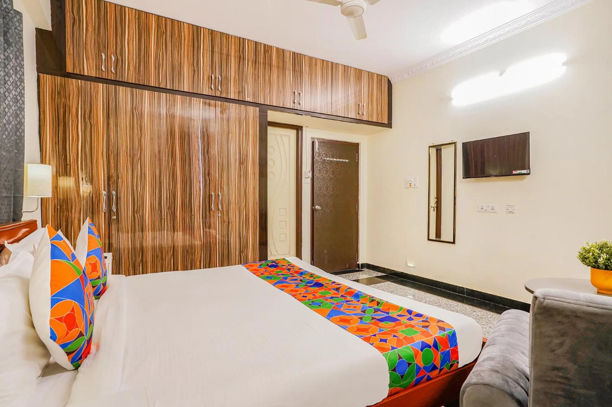 Bed in FabHotel Eminent Suites Banjara Hills - Nr LV Prasad Institute