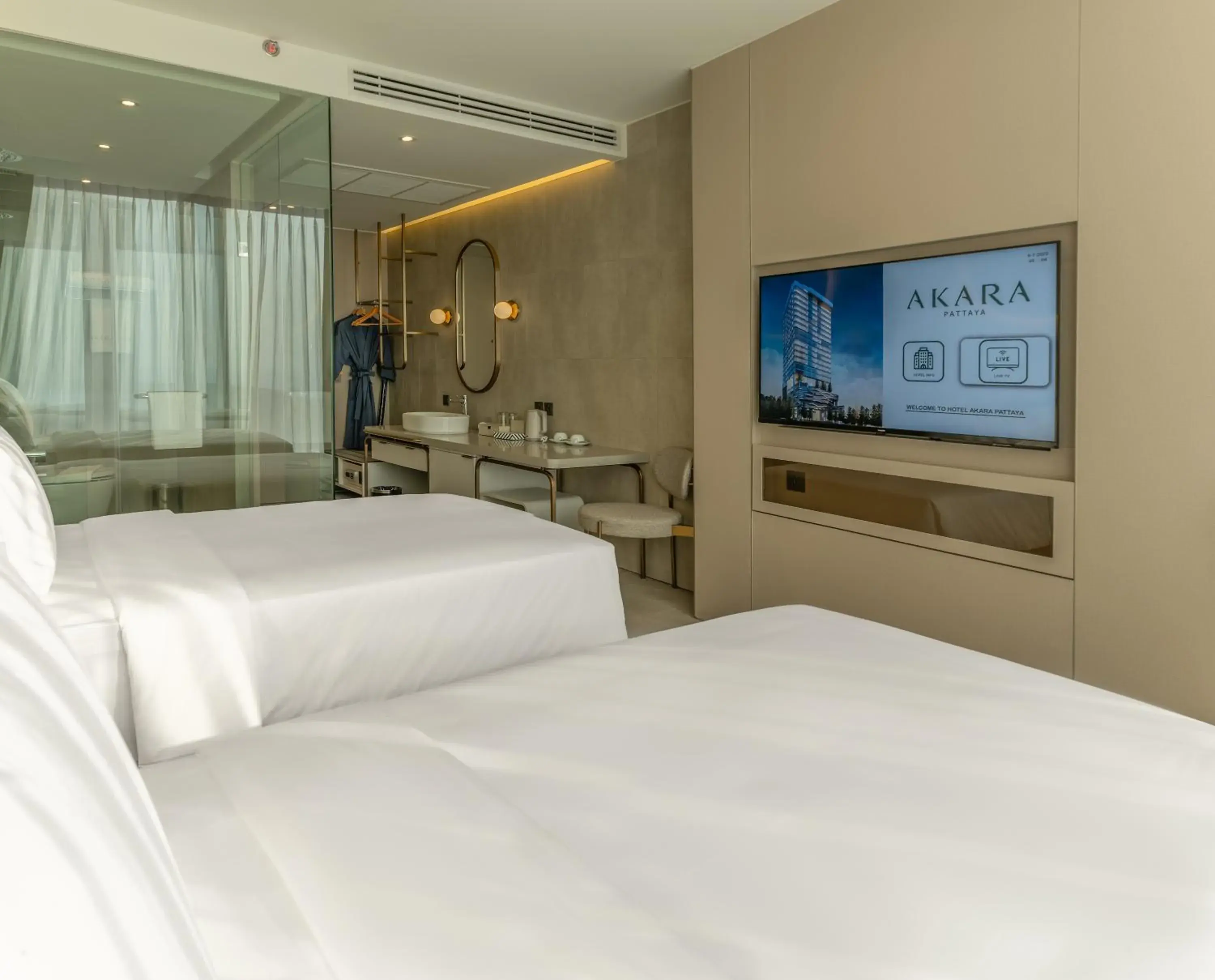 Aurora Deluxe Sea View Twin in Akara Hotel Pattaya Aurora Deluxe Sea View Twin in Akara Hotel Pattaya