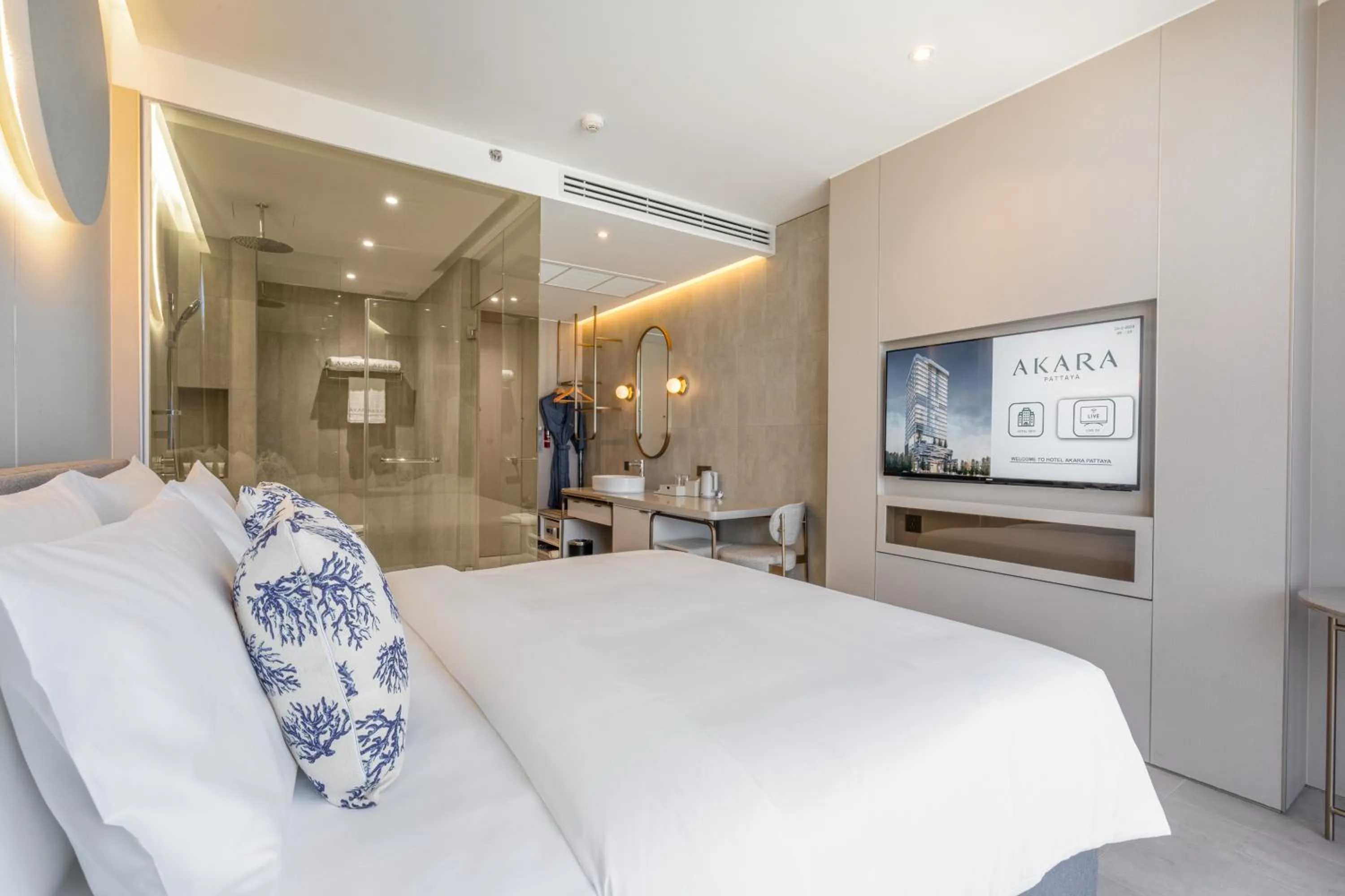 Bed in Akara Hotel Pattaya