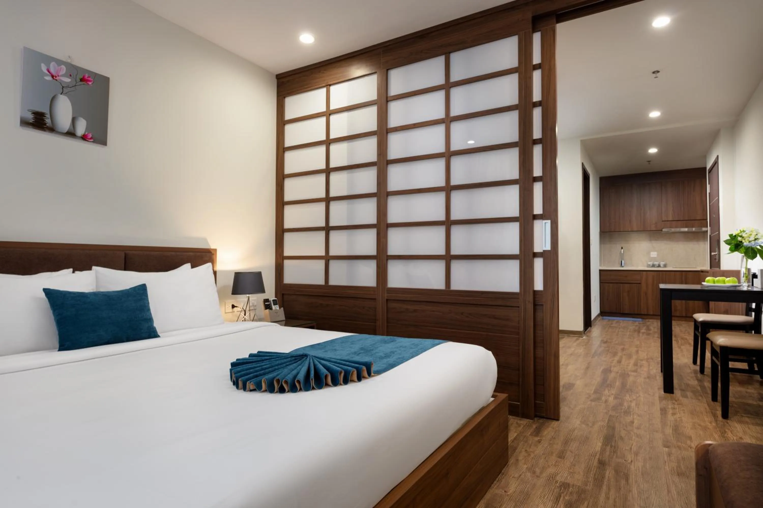 Bed in La Batisse Inn Hotel Hanoi