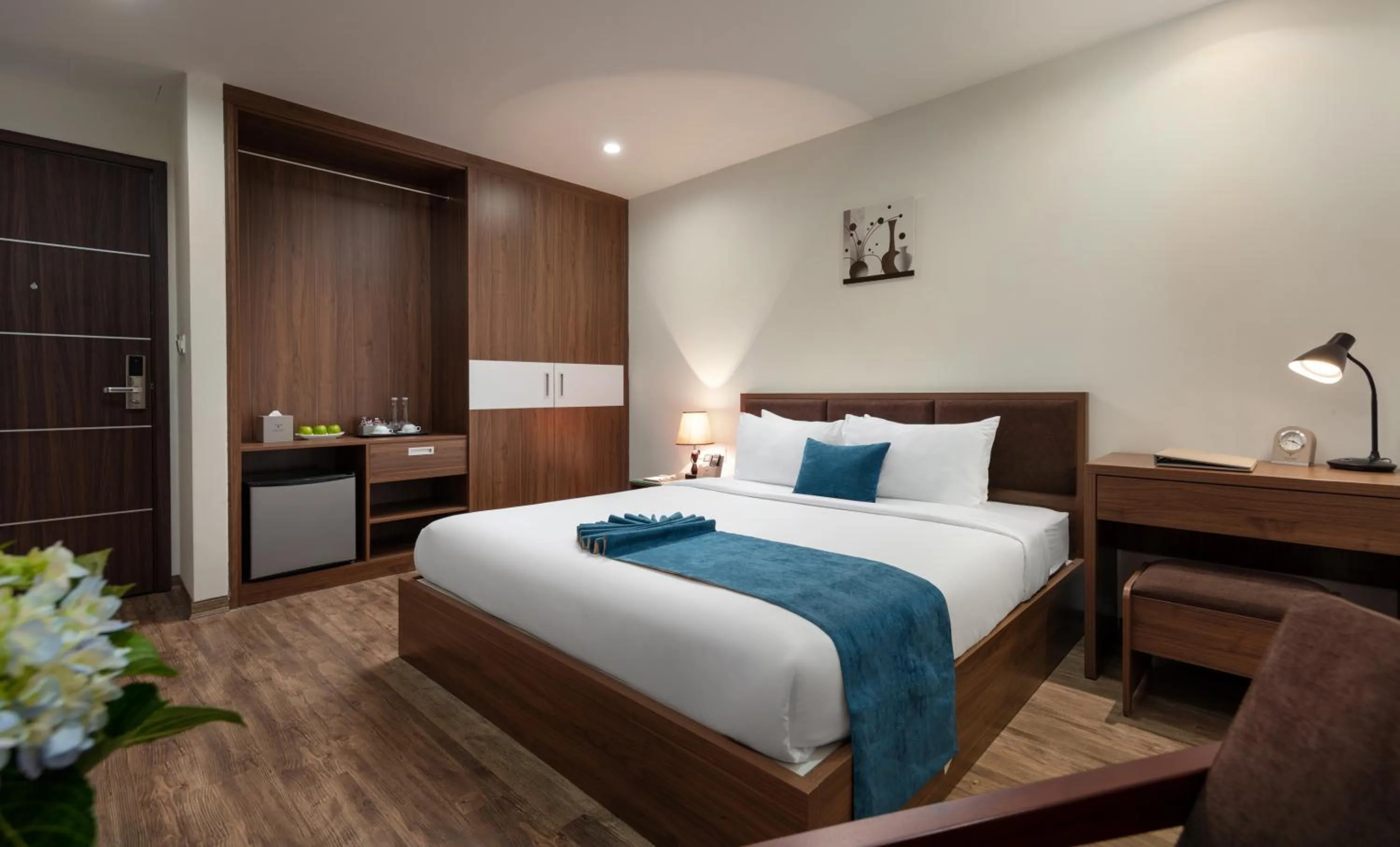 Bed in La Batisse Inn Hotel Hanoi