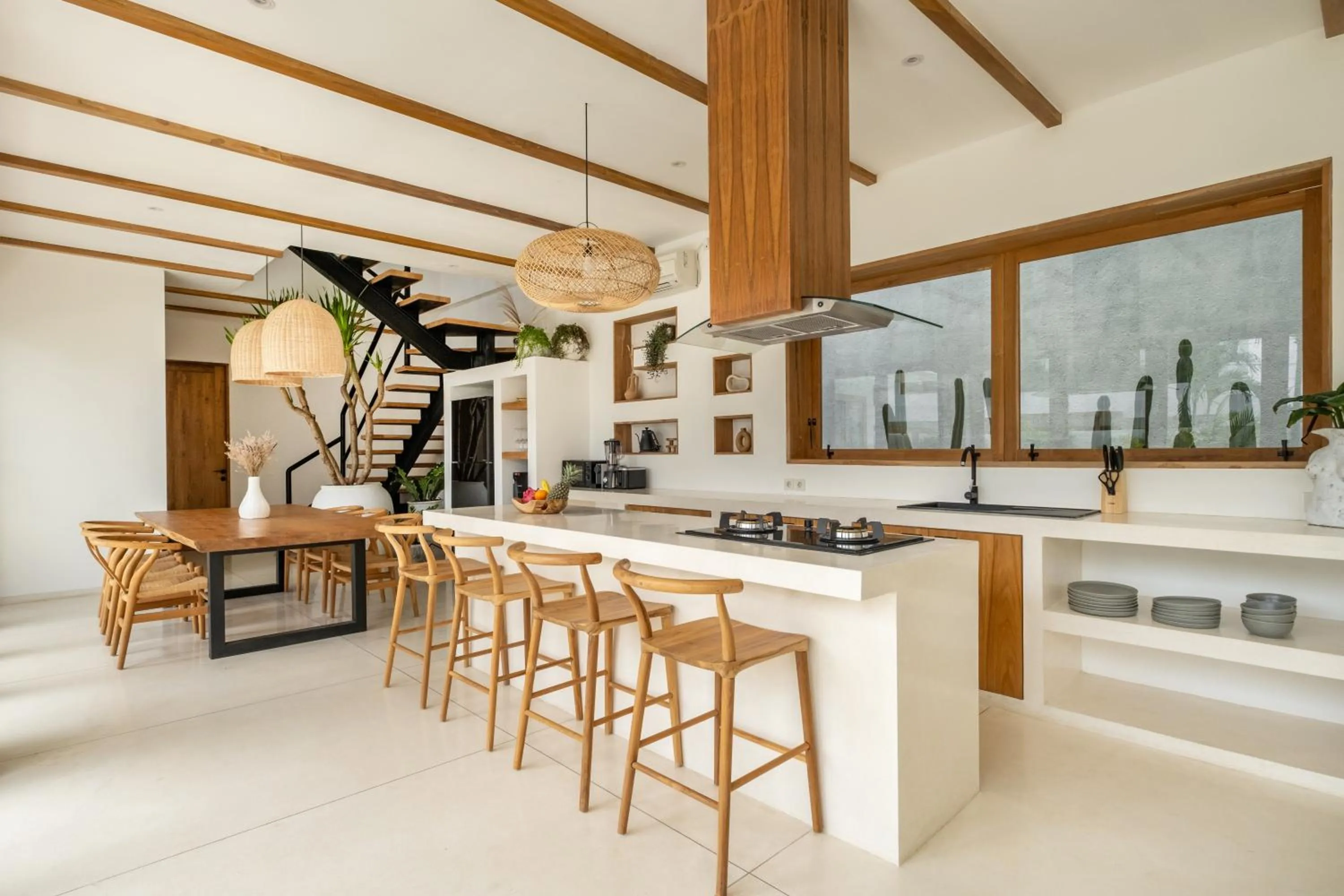 Kitchen or kitchenette in Mr. & Mrs. W Bingin by Alfred in Bali