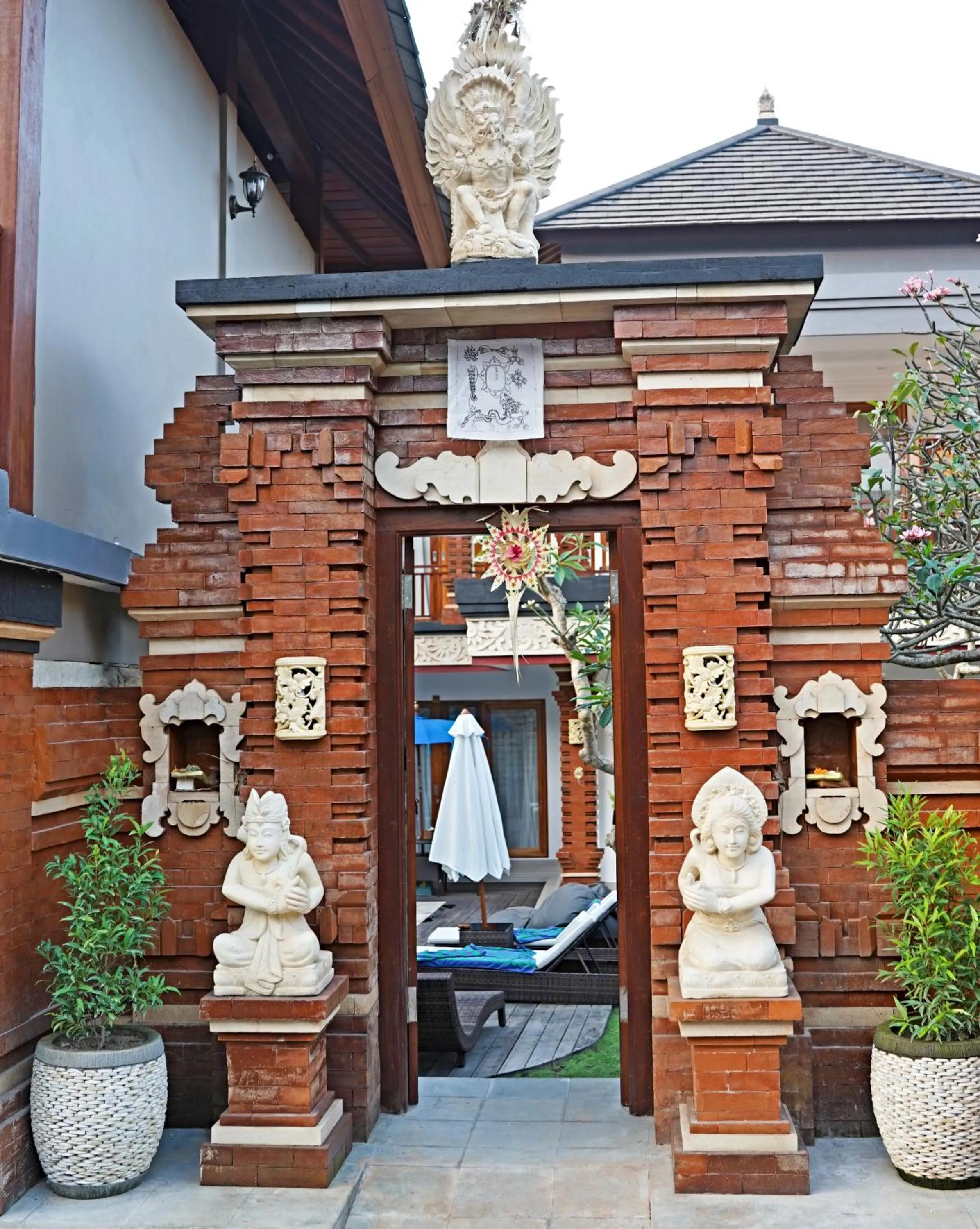 Facade/entrance in Lebak Bali Residence