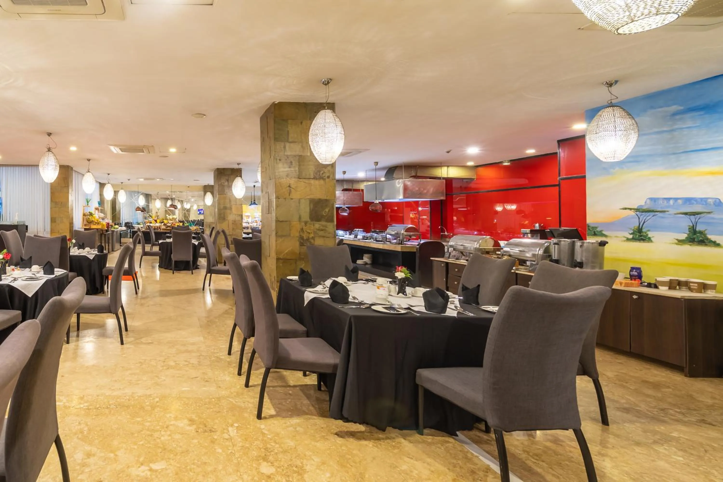 Restaurant/places to eat in PrideInn Azure Hotel Nairobi Westlands