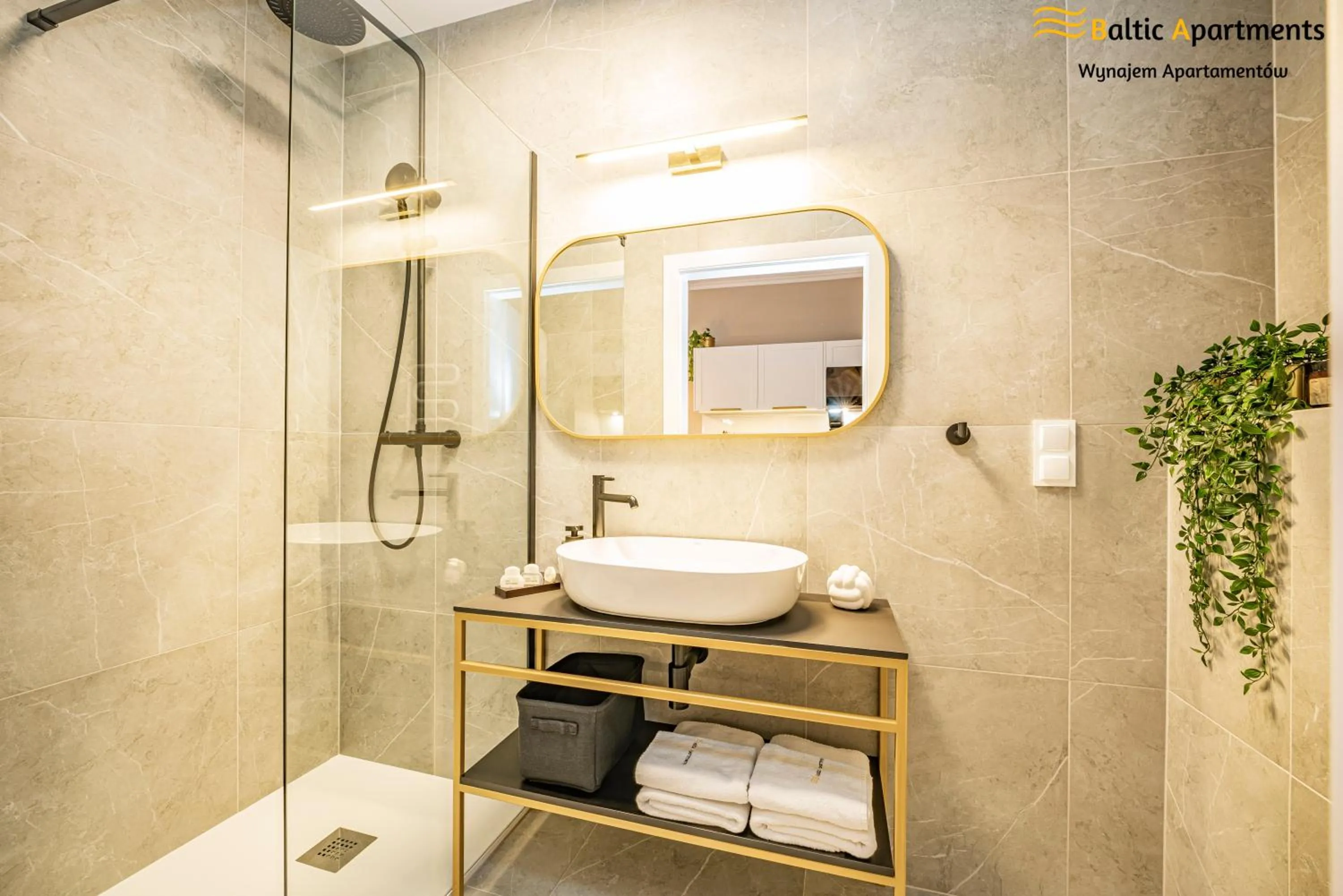 Shower in Seaside Garden Apartments & Wellness by Baltic Apartments