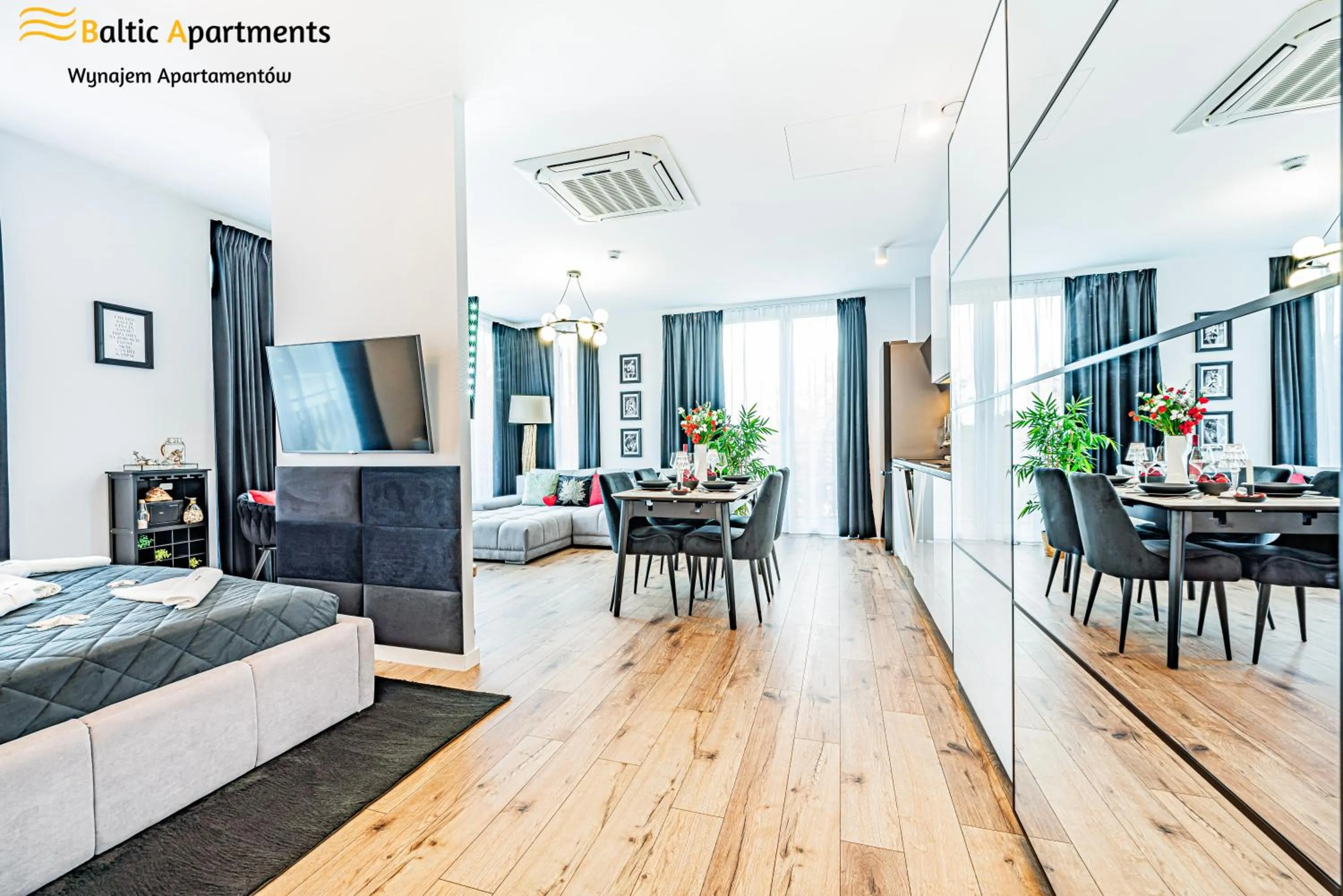 Bed in Seaside Garden Apartments & Wellness by Baltic Apartments