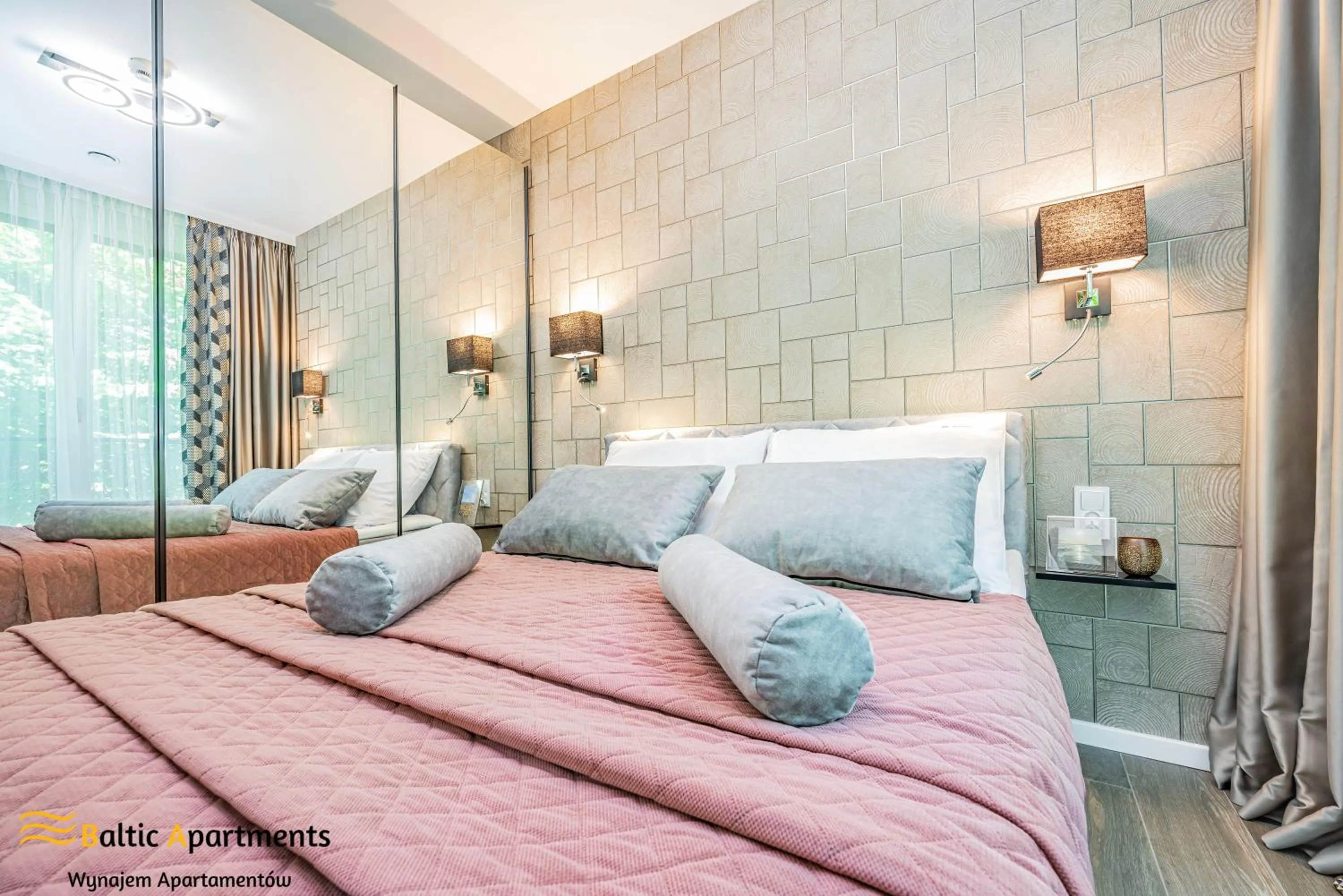 Bed in Seaside Garden Apartments & Wellness by Baltic Apartments