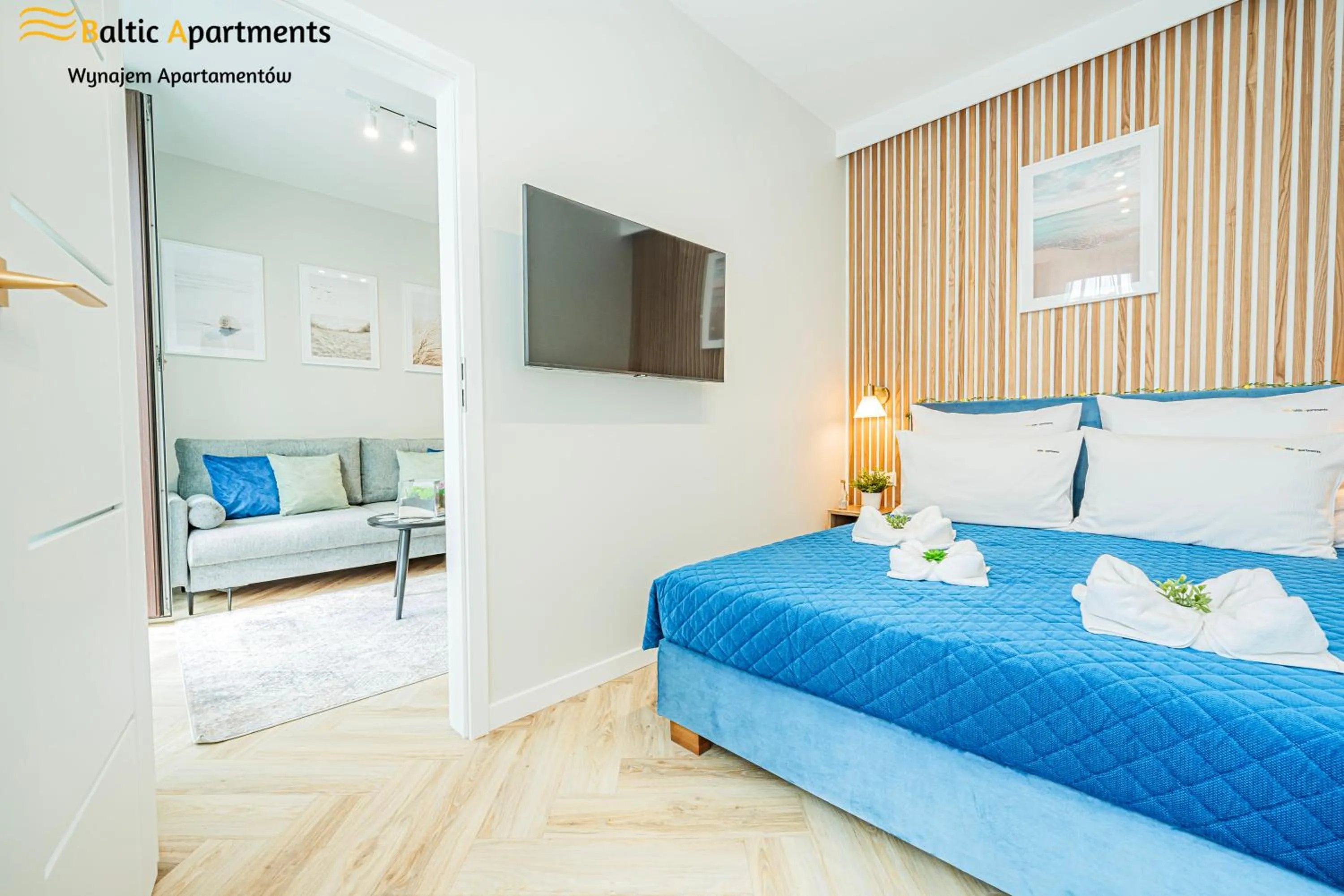 Bed in Seaside Garden Apartments & Wellness by Baltic Apartments