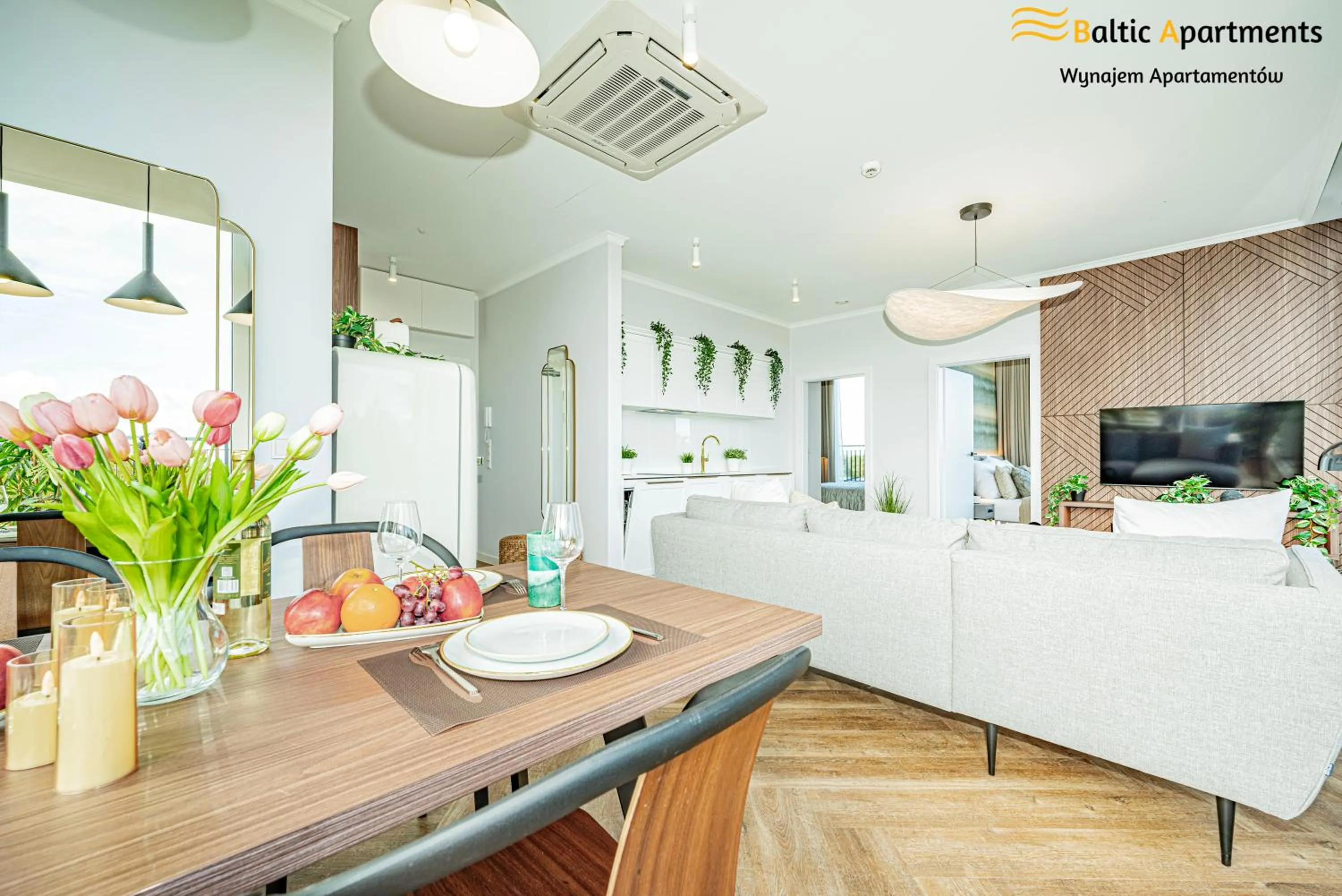 TV and multimedia in Seaside Garden Apartments & Wellness by Baltic Apartments