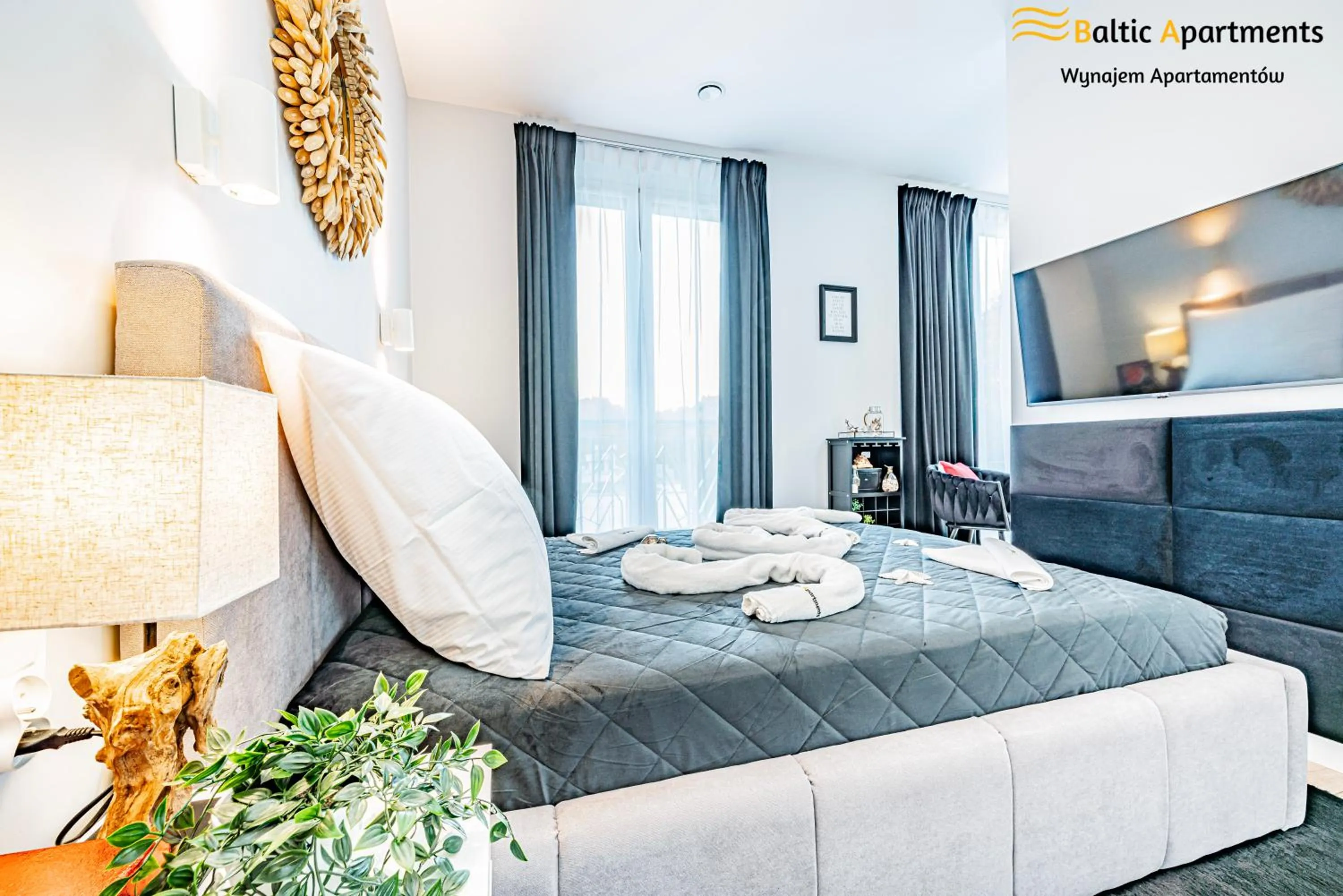 Bed in Seaside Garden Apartments & Wellness by Baltic Apartments