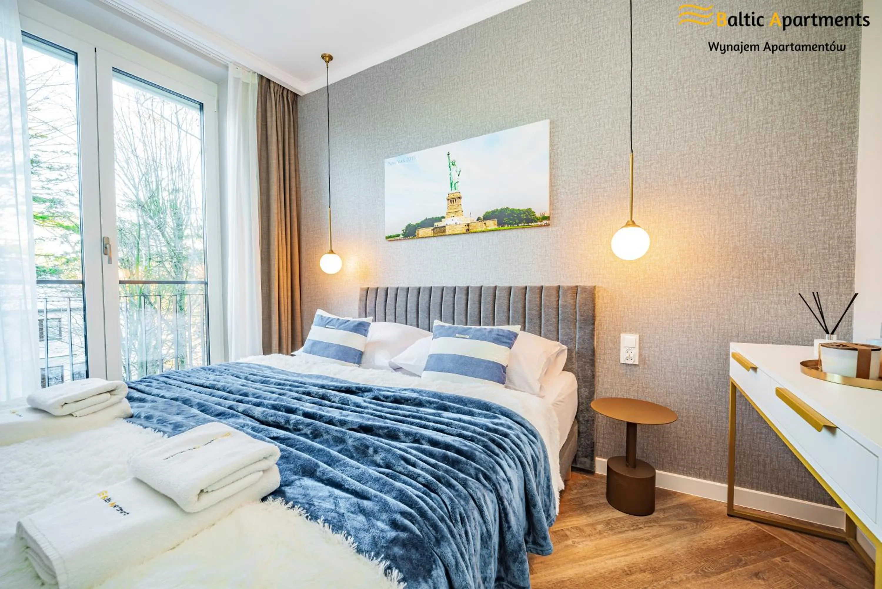 Bed in Seaside Garden Apartments & Wellness by Baltic Apartments