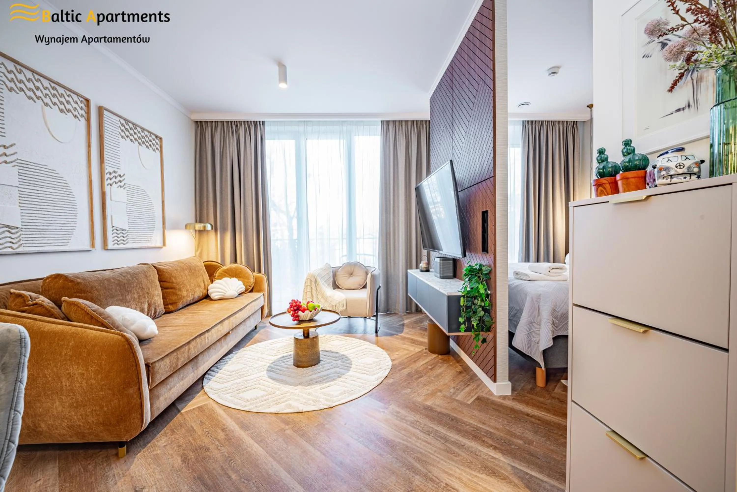 Bed in Seaside Garden Apartments & Wellness by Baltic Apartments